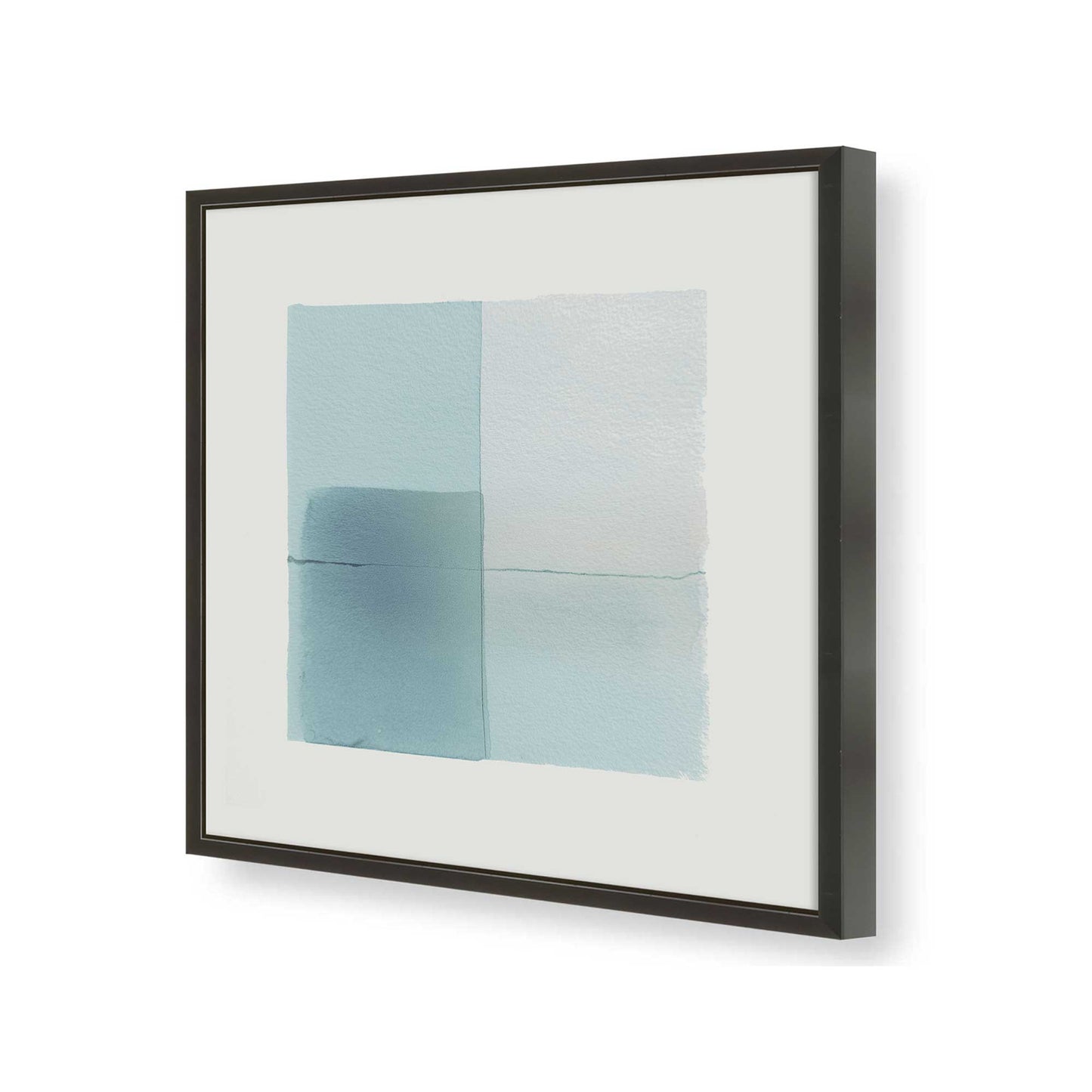 [Color:Satin Black], Picture of art in a Satin Black frame of the corner