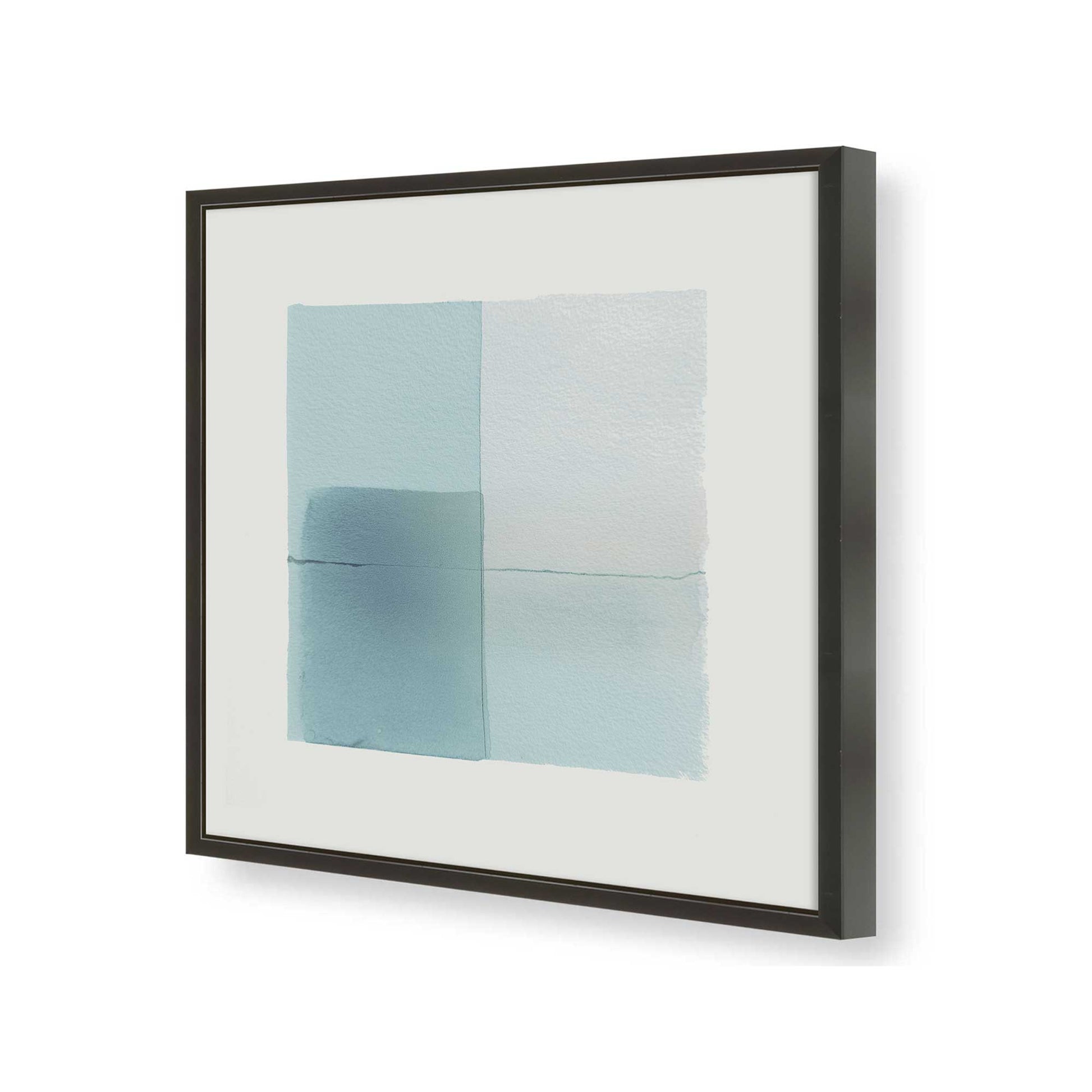 [Color:Satin Black], Picture of art in a Satin Black frame of the corner