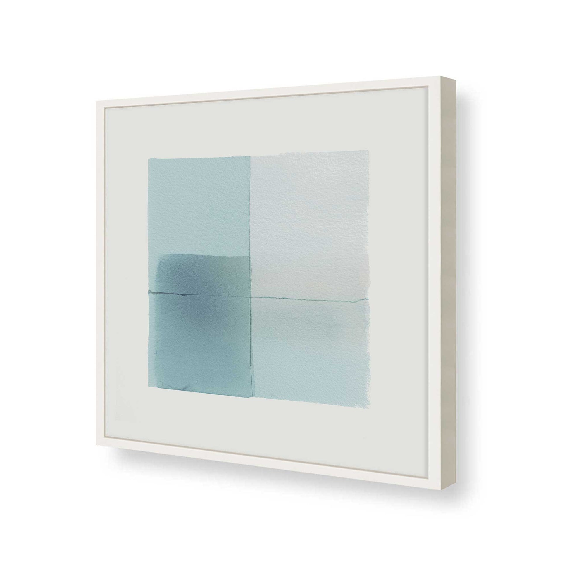 [Color:Opaque White], Picture of art in a Opaque White frame of the corner