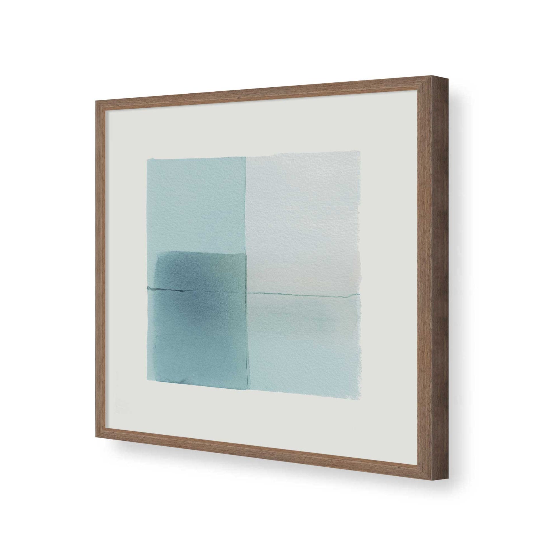 [Color:Walnut], Picture of art in a Walnut frame of the corner