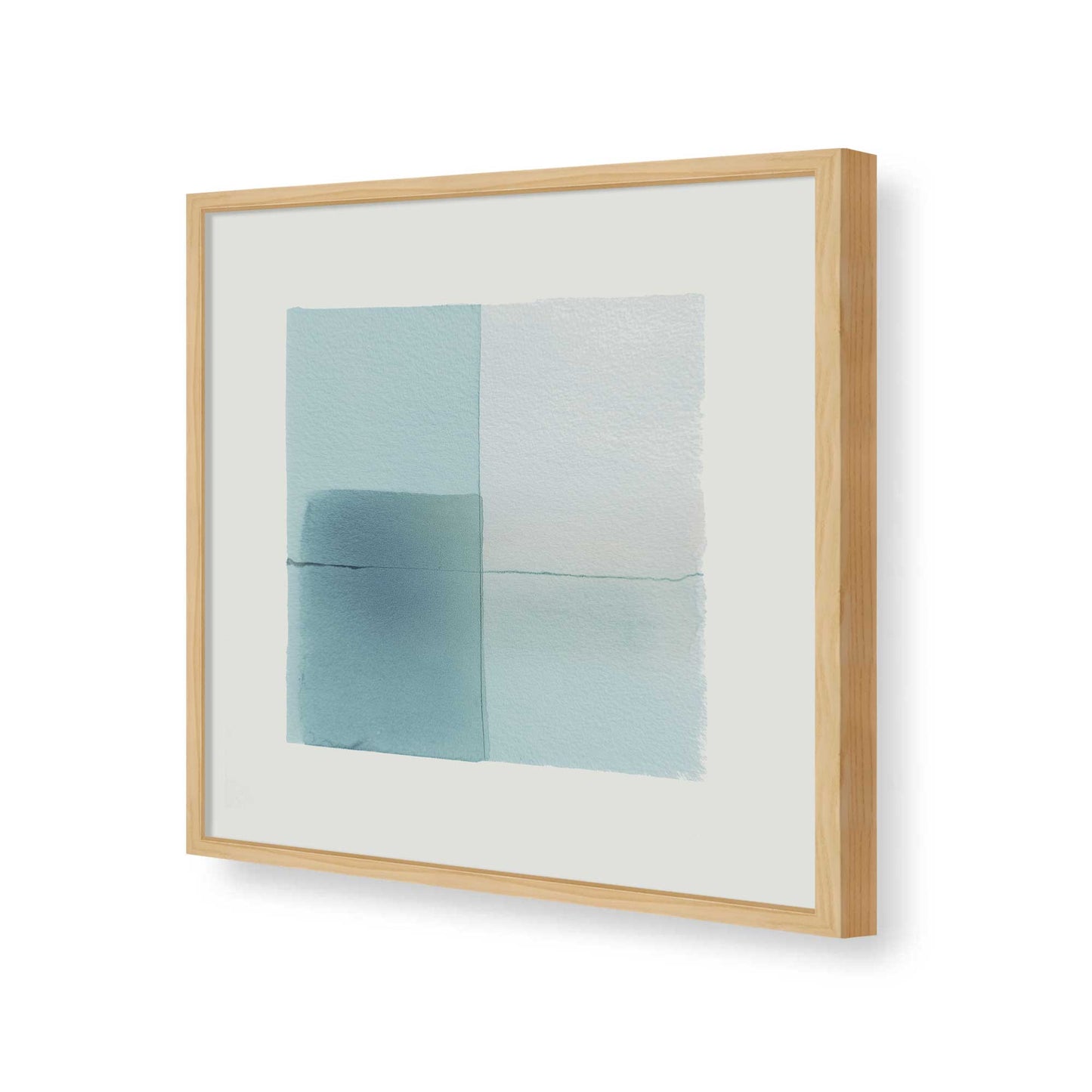 [Color:American Maple], Picture of art in a American Maple frame of the corner