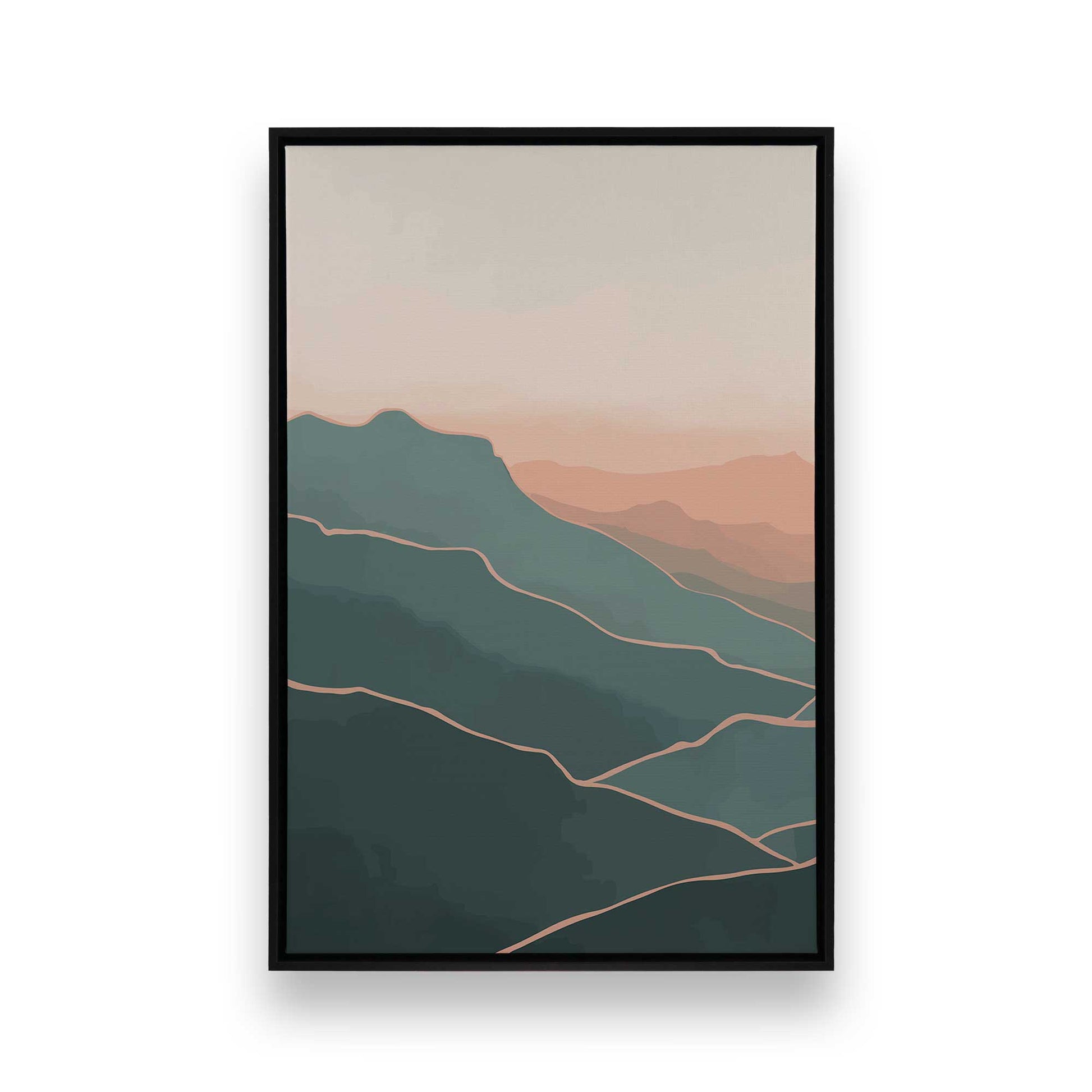 [Color:Satin Black], Picture of art in a Satin Black frame