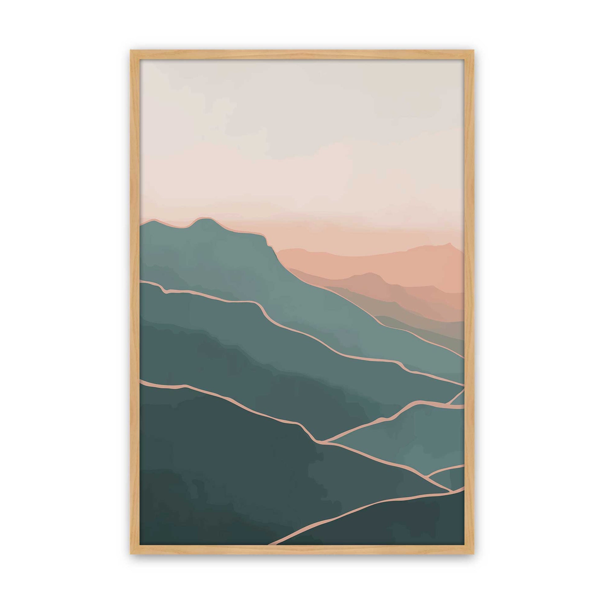 [Color:American Maple], Picture of art in a American Maple frame