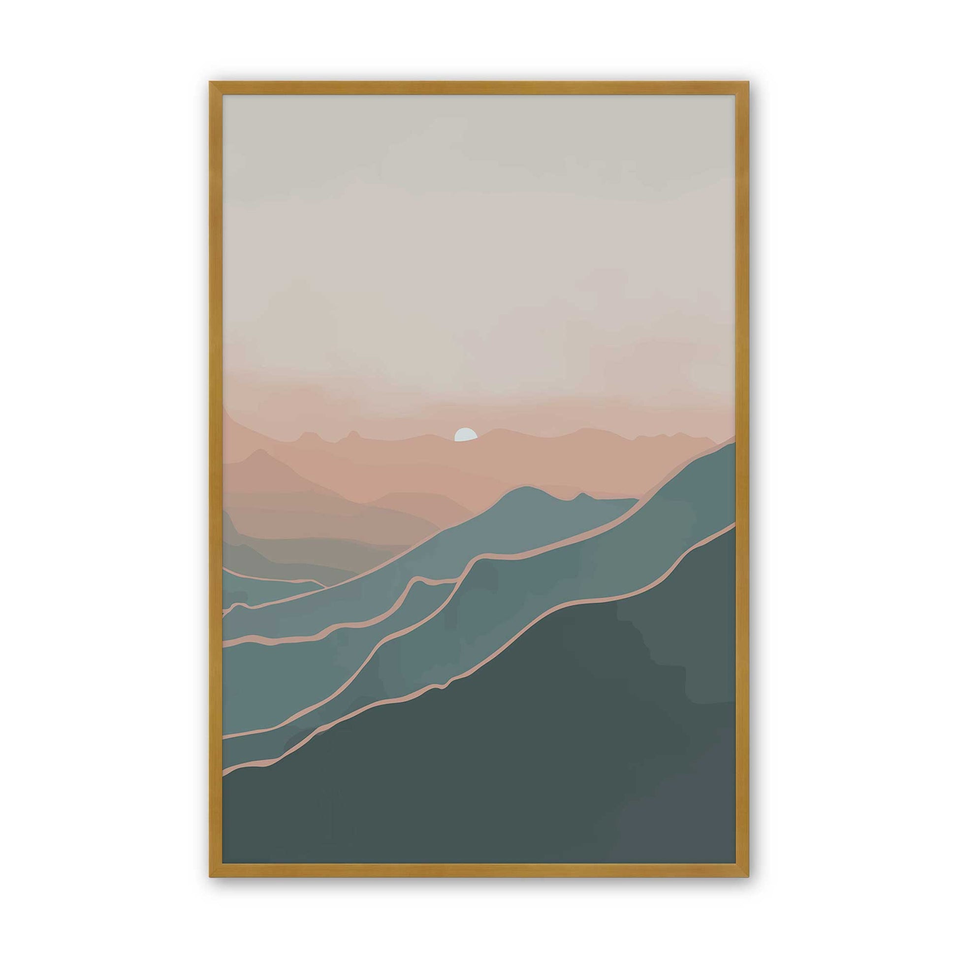 [Color:Polished Gold], Picture of art in a Polished Gold frame