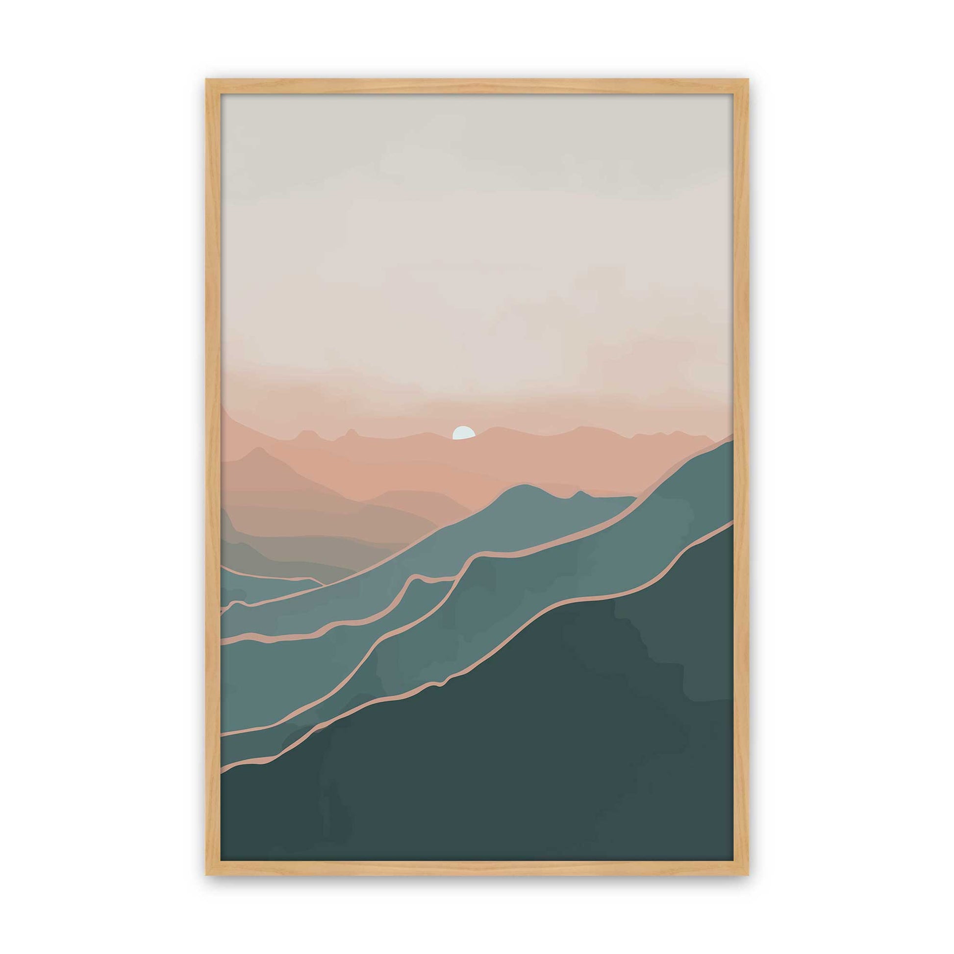 [Color:American Maple], Picture of art in a American Maple frame