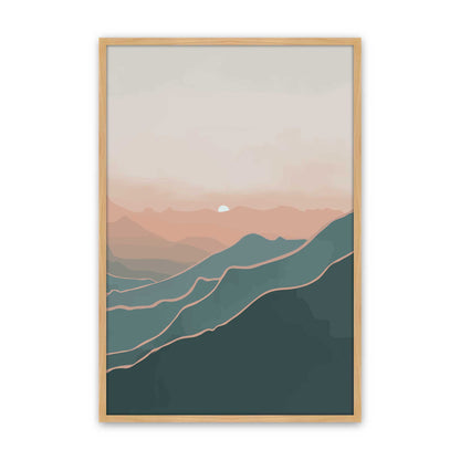 [Color:American Maple], Picture of art in a American Maple frame