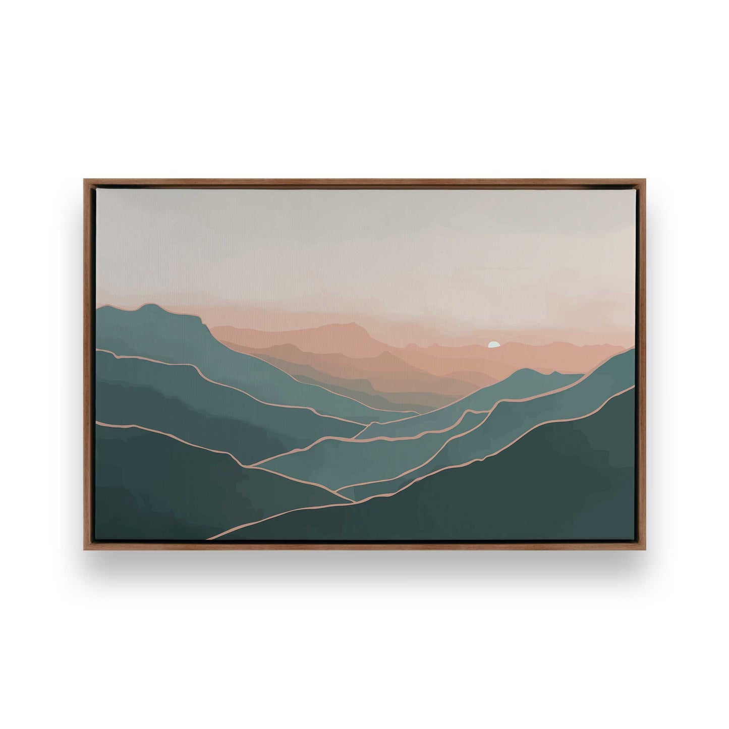 [Color:Walnut], Picture of art in a Walnut frame