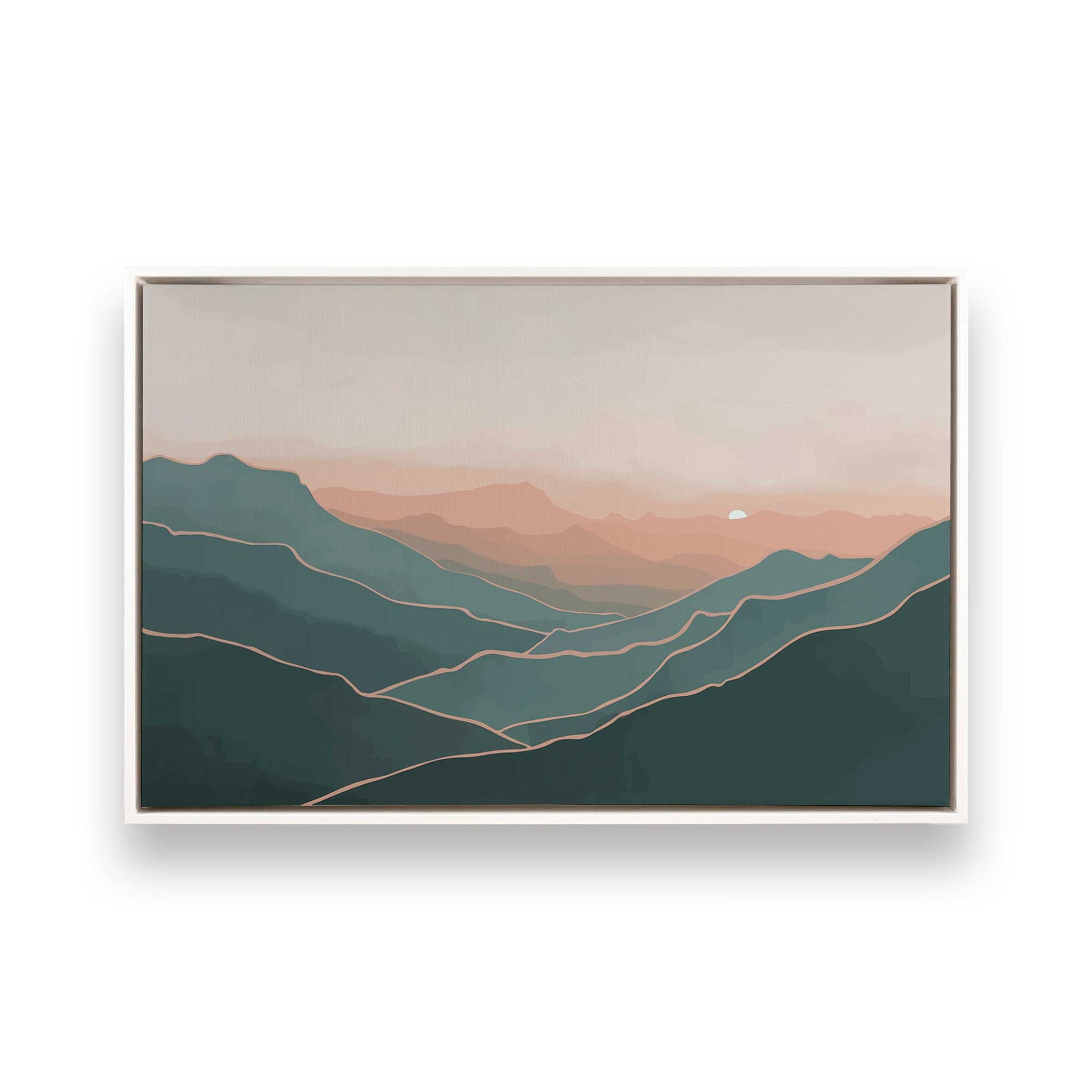 [Color:Opaque White], Picture of art in a White frame