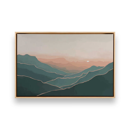 [Color:American Maple], Picture of art in a American Maple frame