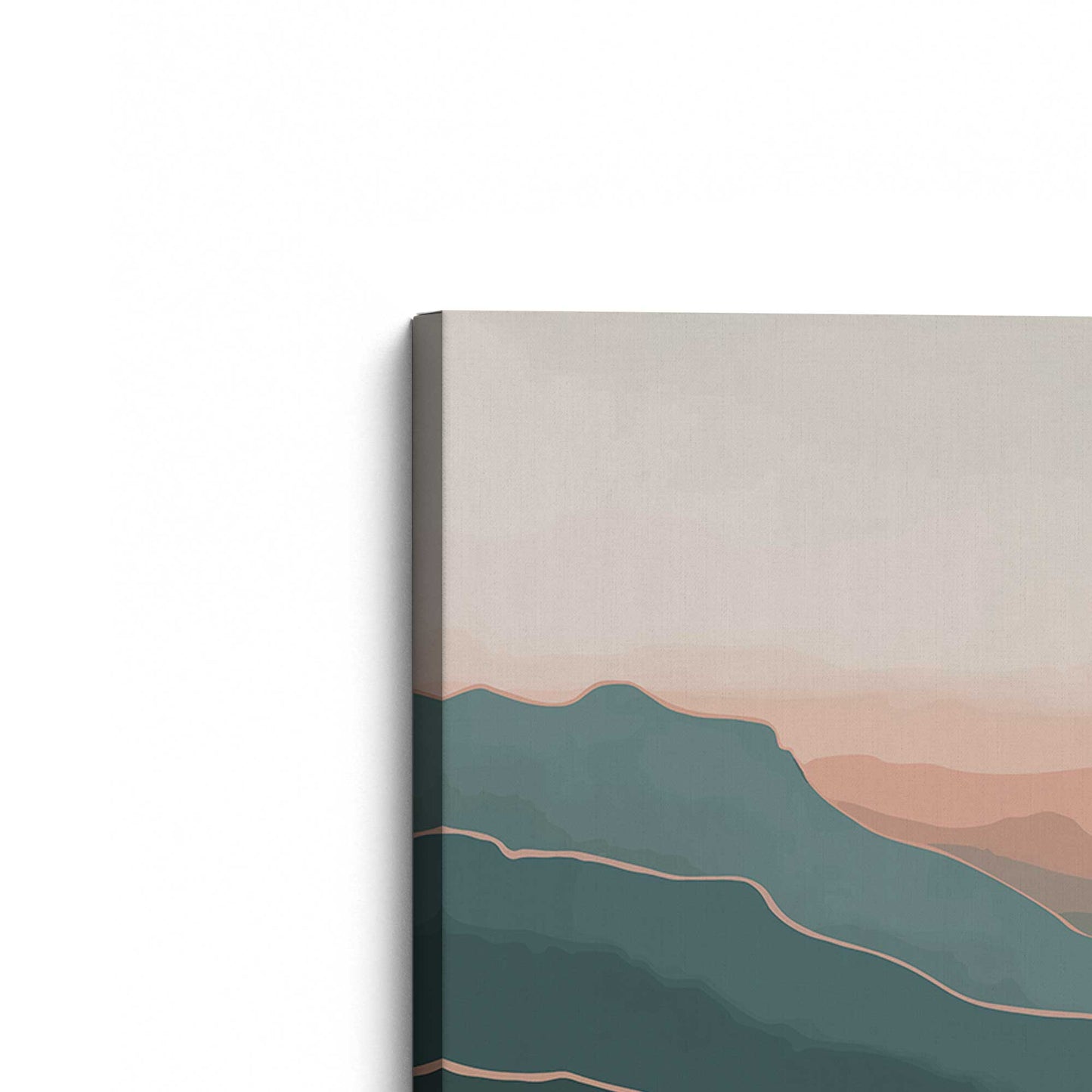 [Color:Stretched Canvas], Picture of the corner of the art