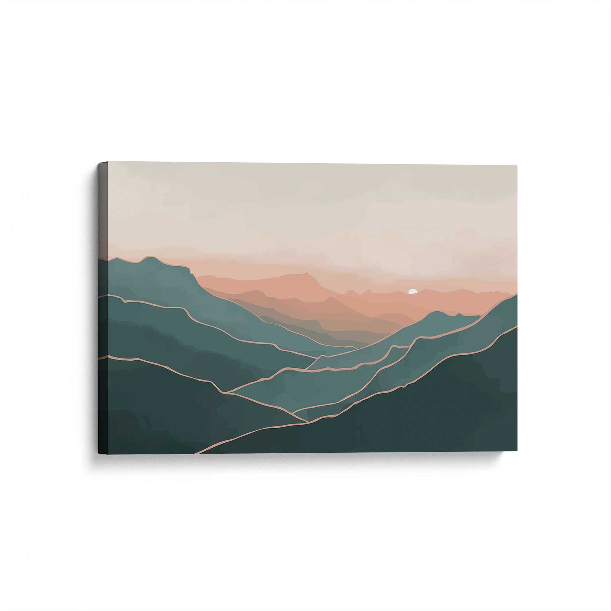 [Color:Stretched Canvas], Picture of art at an angle