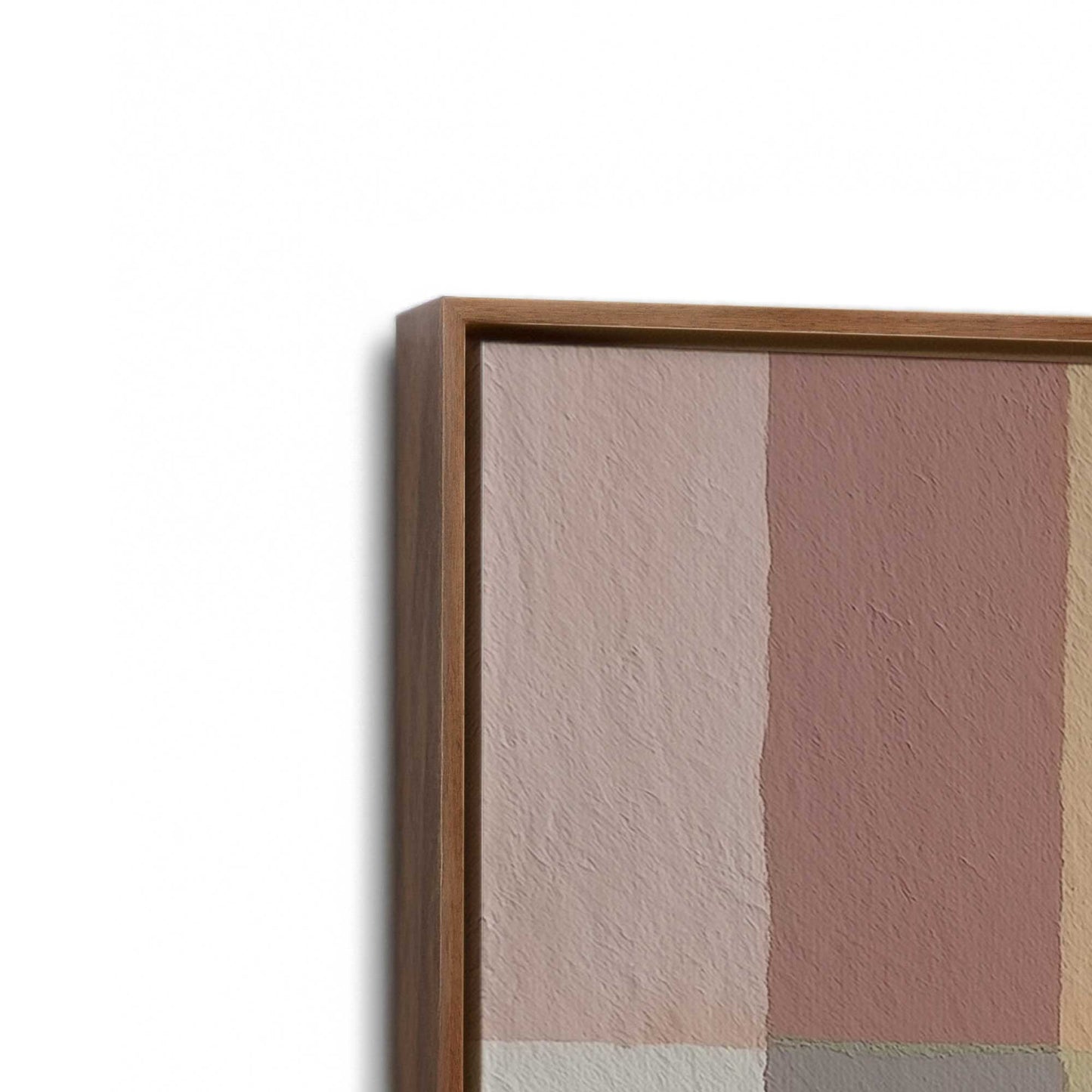 [Color:Walnut], Picture of art in a Walnut frame at an angle