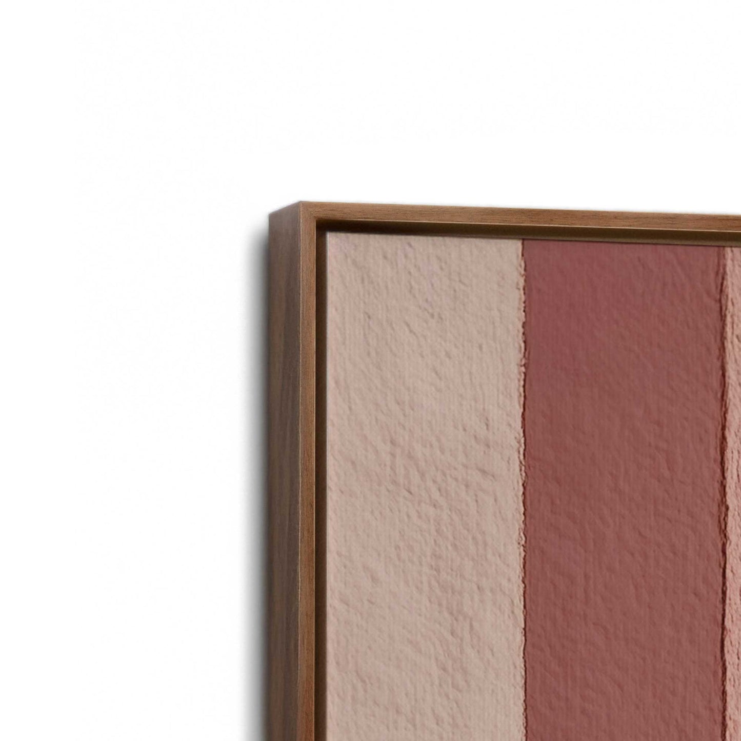 [Color:Walnut], Picture of art in a Walnut frame at an angle