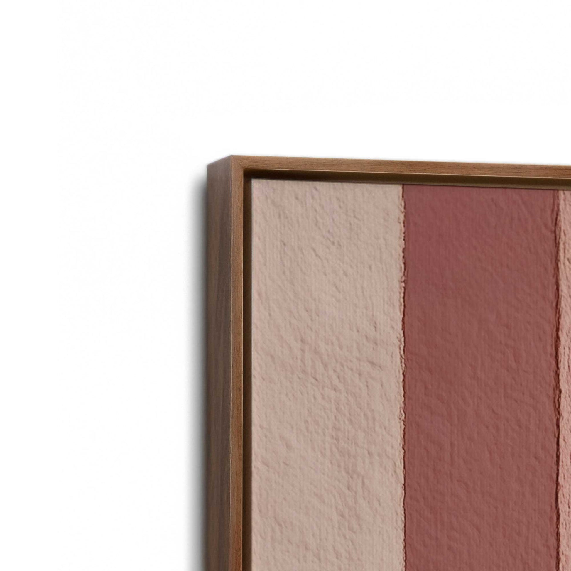 [Color:Walnut], Picture of art in a Walnut frame at an angle