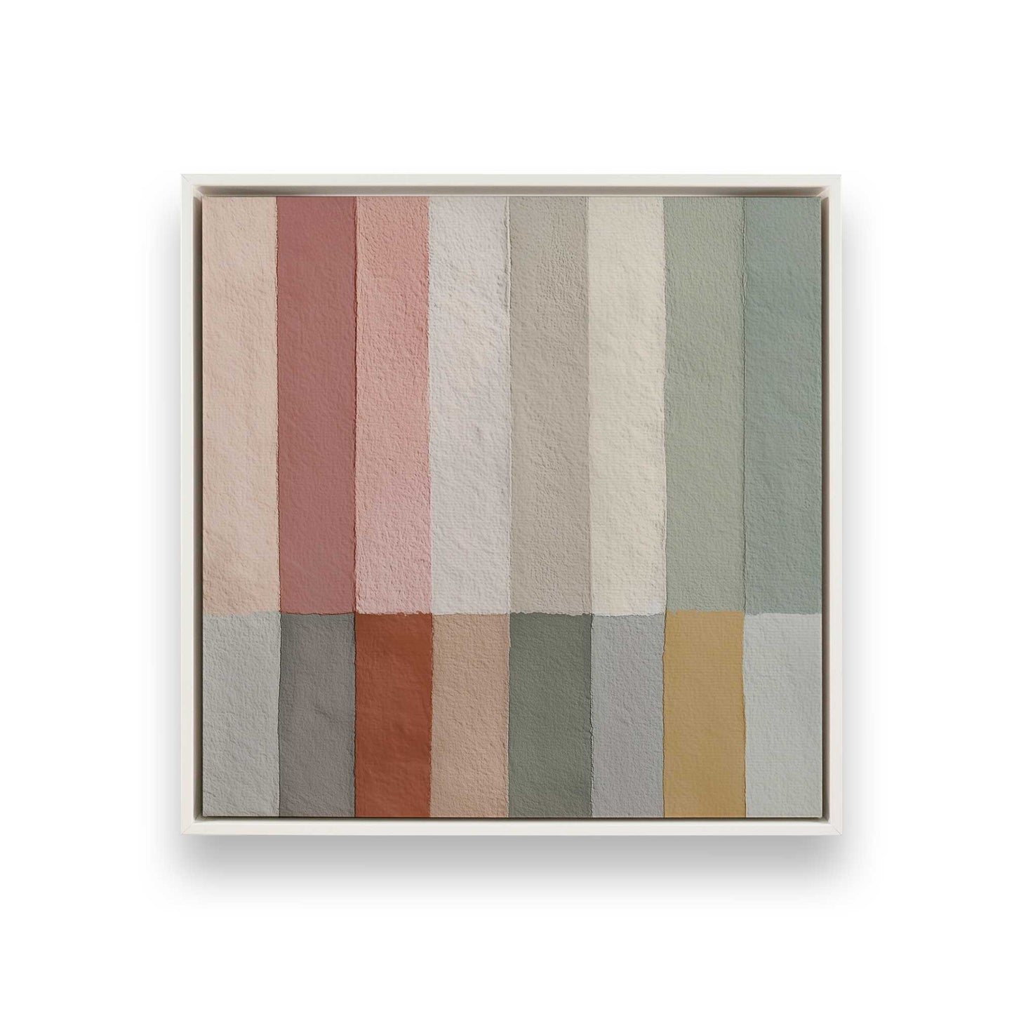 [Color:Opaque White], Picture of art in a White frame
