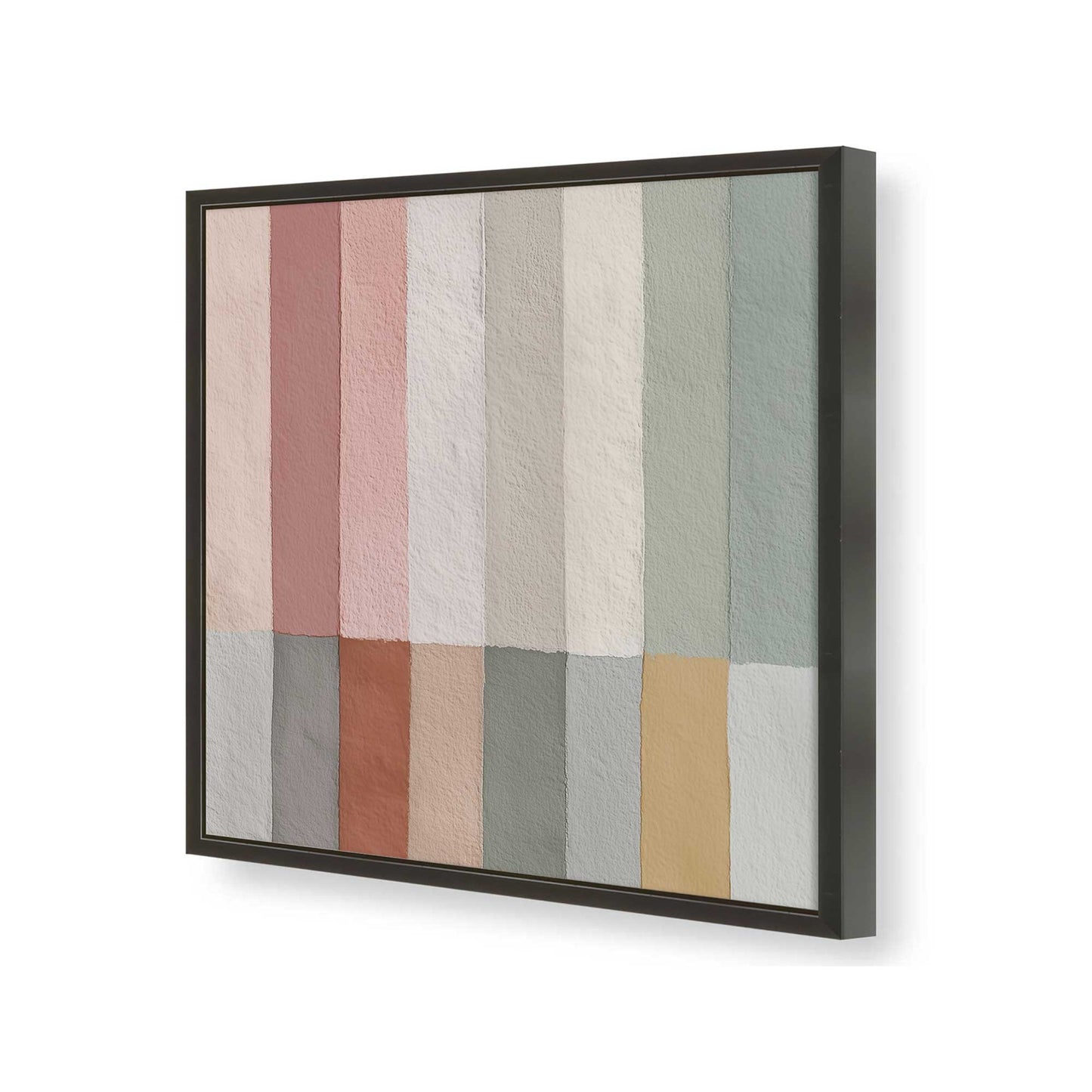 [Color:Satin Black], Picture of art in a Satin Black frame of the corner