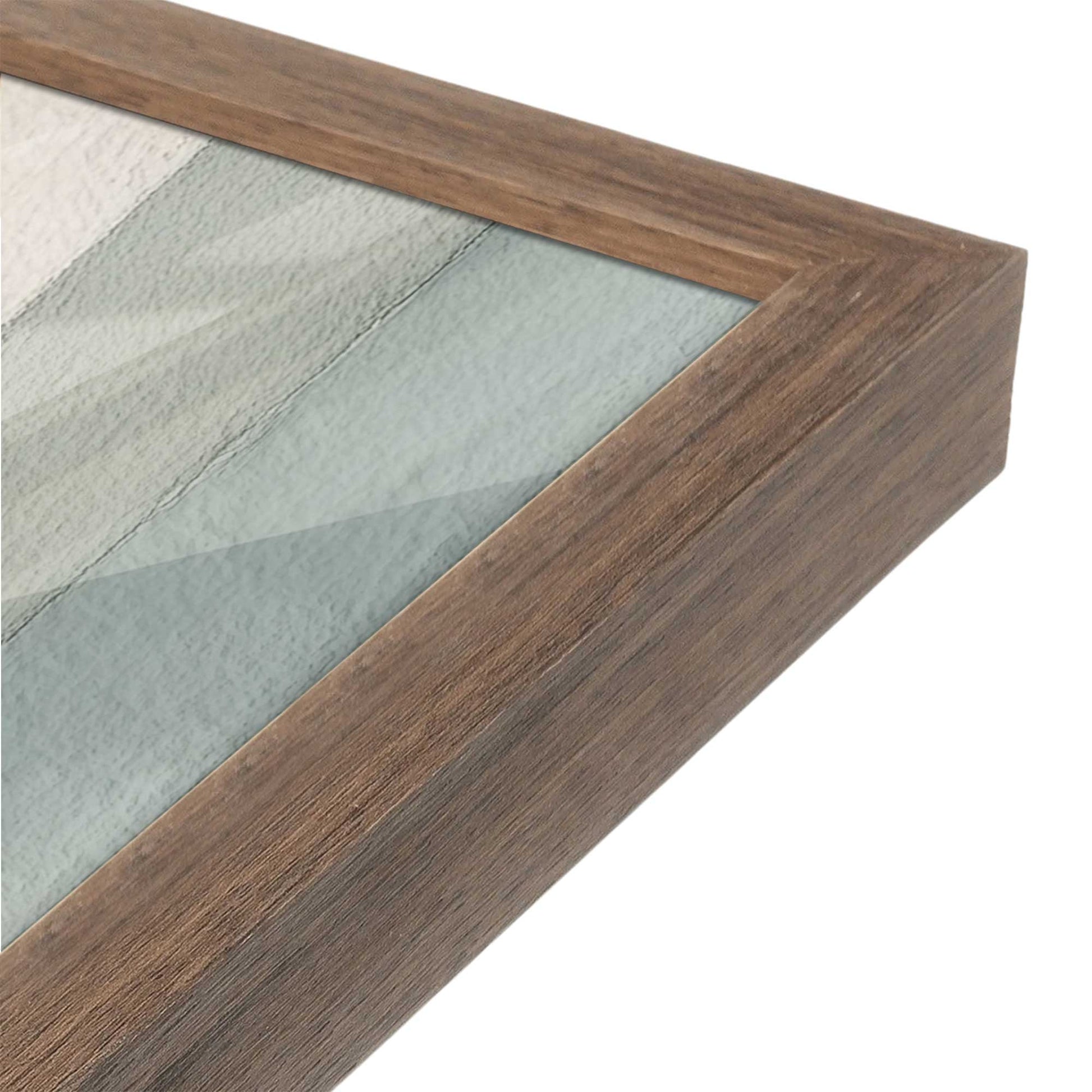 [Color:Walnut], Picture of art in a Walnut frame at an angle