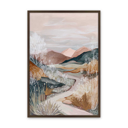 [Color:Brown], Picture of art in a Brown frame
