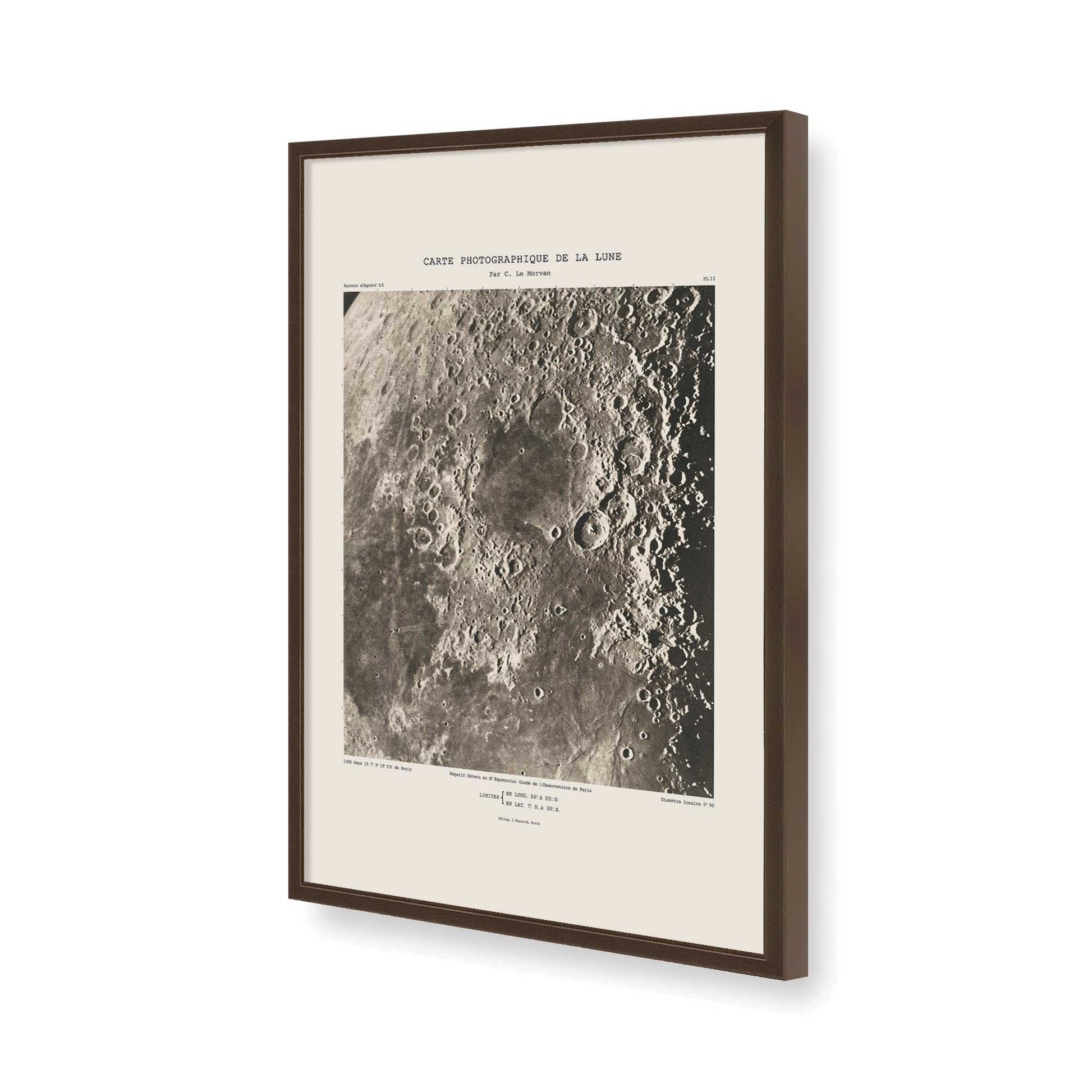[Color:Brown], Picture of art in a Brown frame of the corner