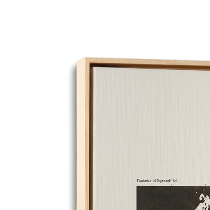 [Color:American Maple], Picture of art in a American Maple frame at an angle