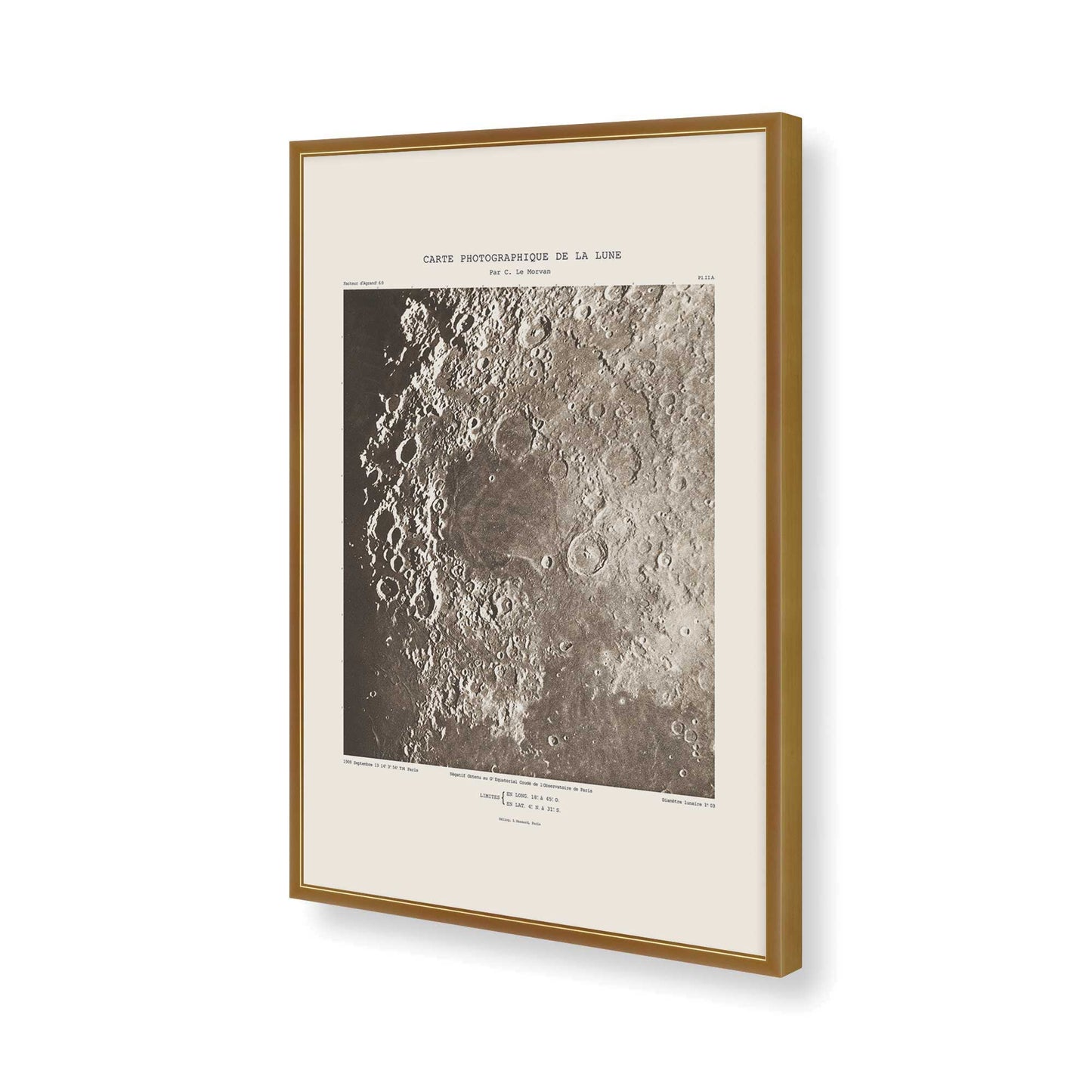 [Color:Polished Gold], Picture of art in a Polished Gold frame of the corner