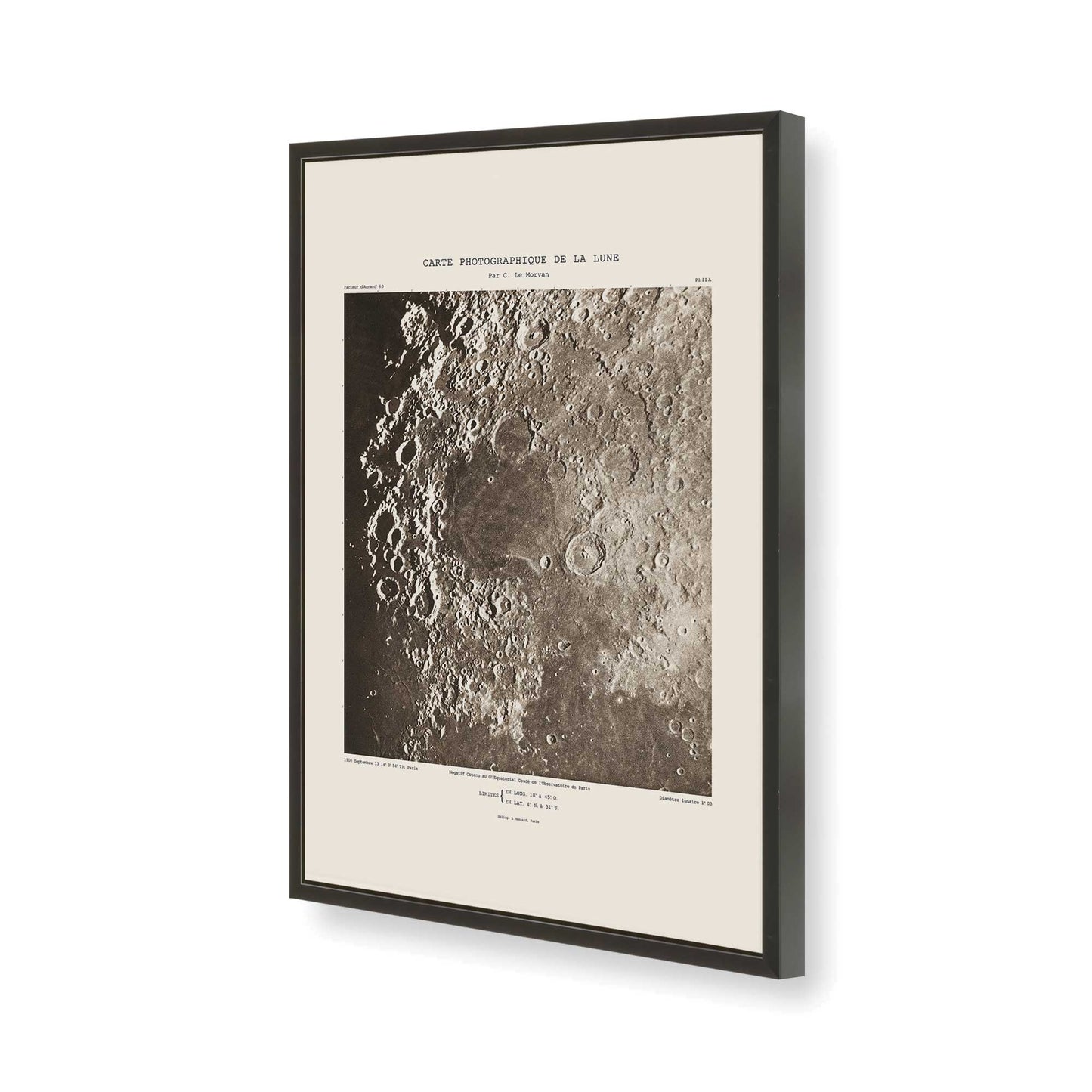[Color:Satin Black], Picture of art in a Satin Black frame of the corner