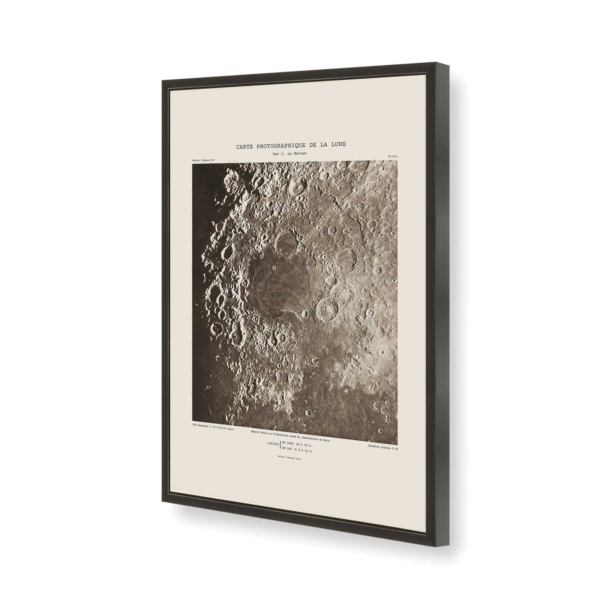 [Color:Satin Black], Picture of art in a Satin Black frame of the corner