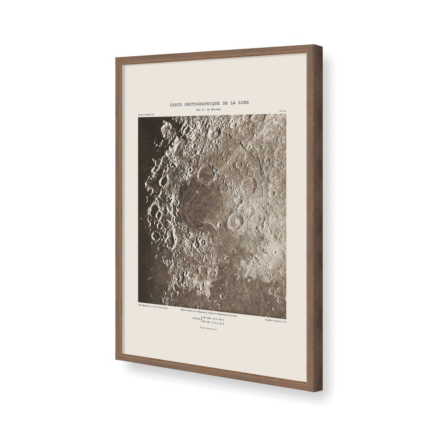 [Color:Walnut], Picture of art in a Walnut frame of the corner