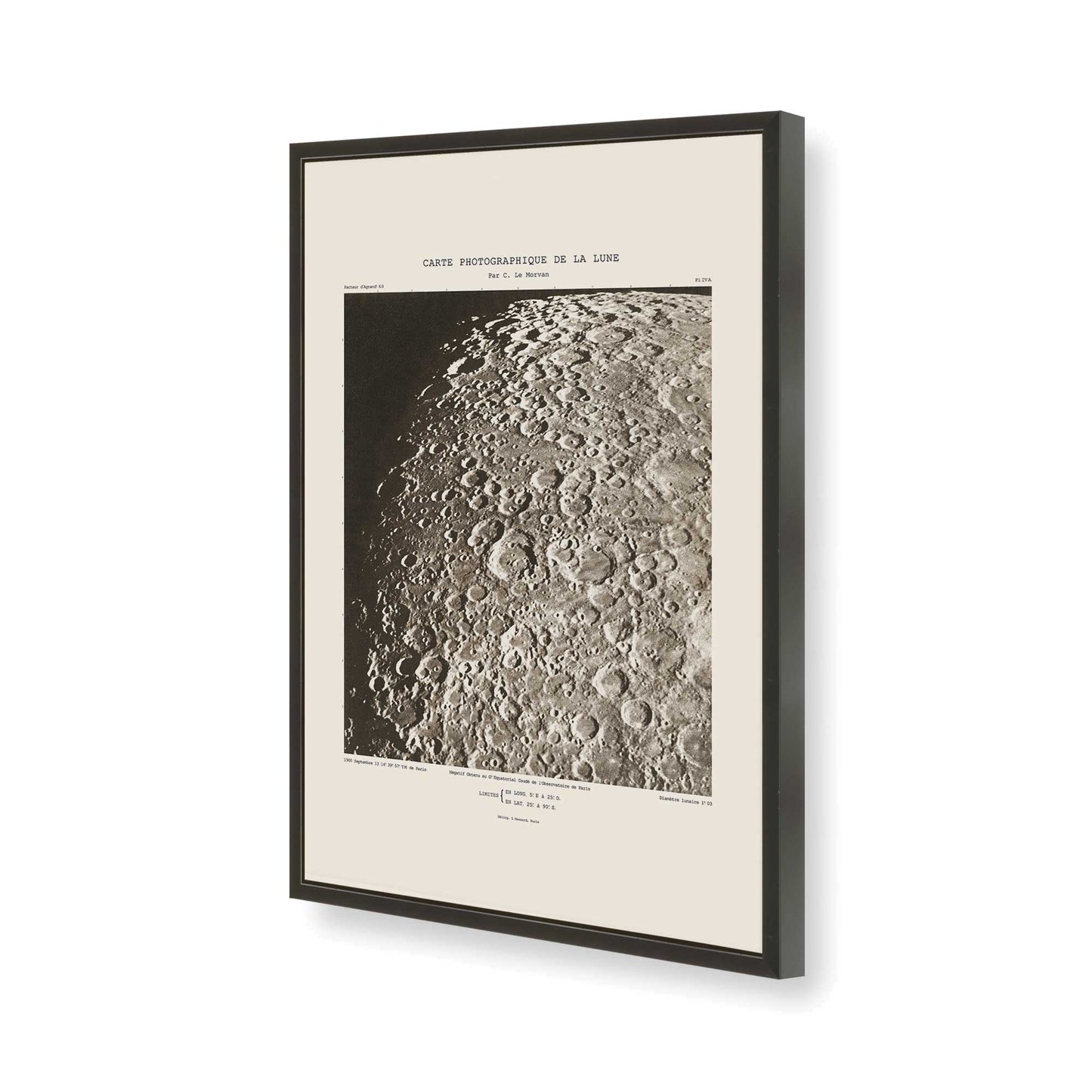 [Color:Satin Black], Picture of art in a Satin Black frame of the corner