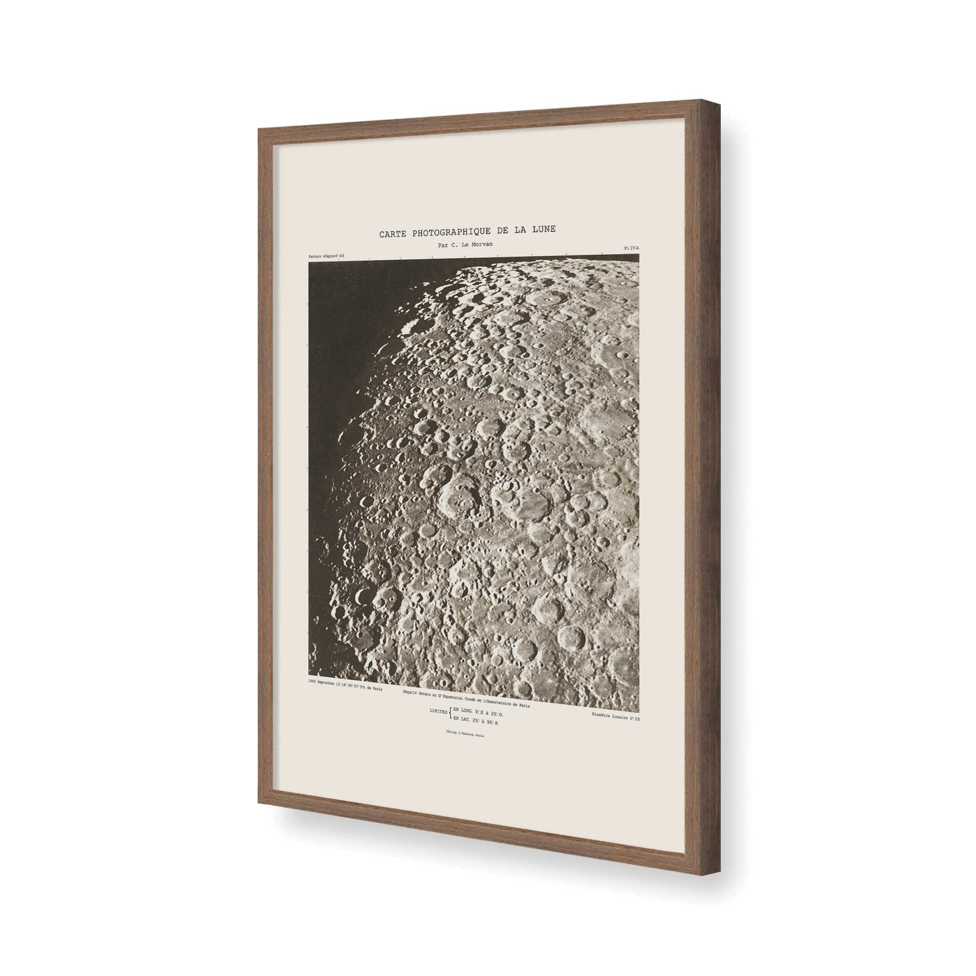 [Color:Walnut], Picture of art in a Walnut frame of the corner