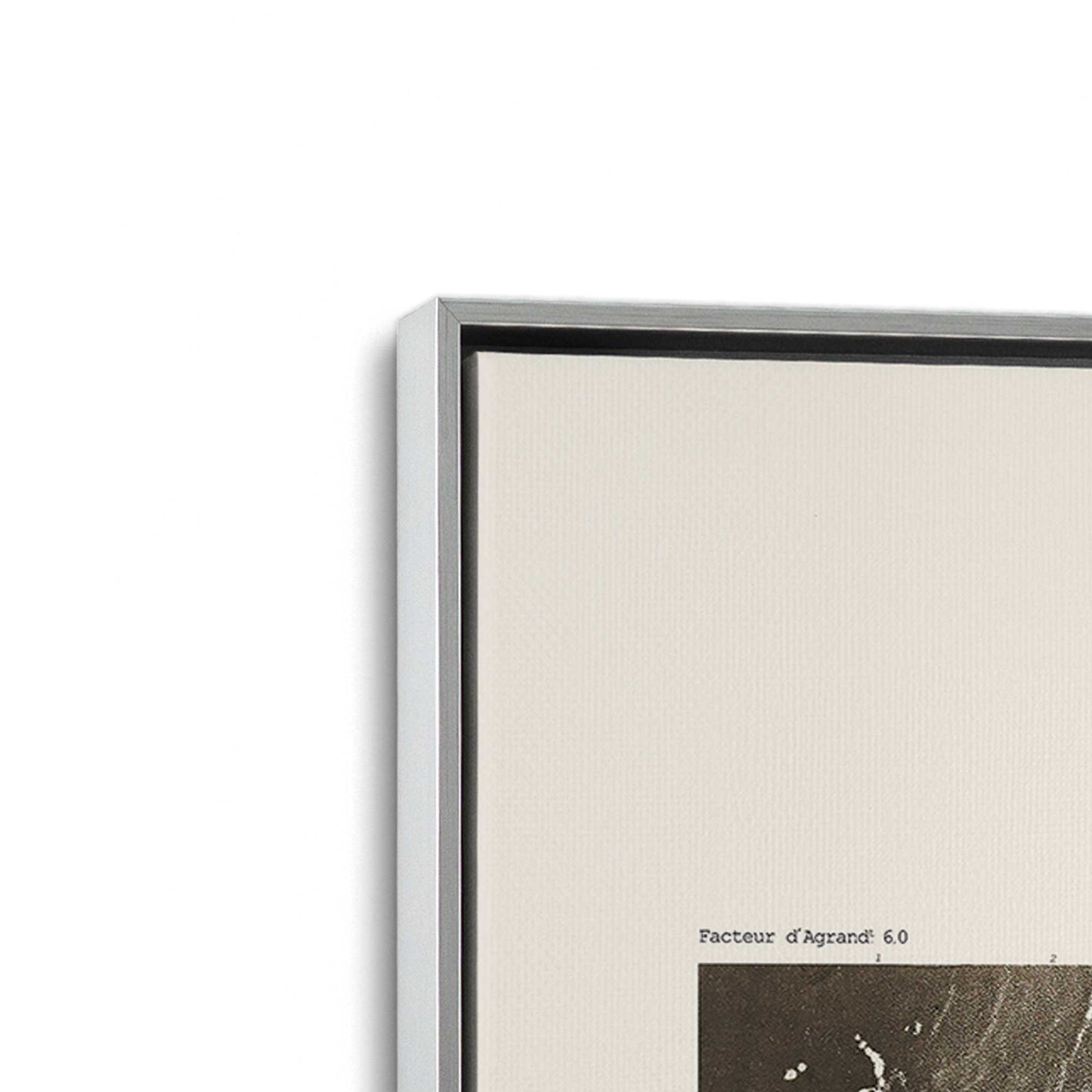 [Color:Polished Chrome], Picture of art in a Polished Chrome frame at an angle