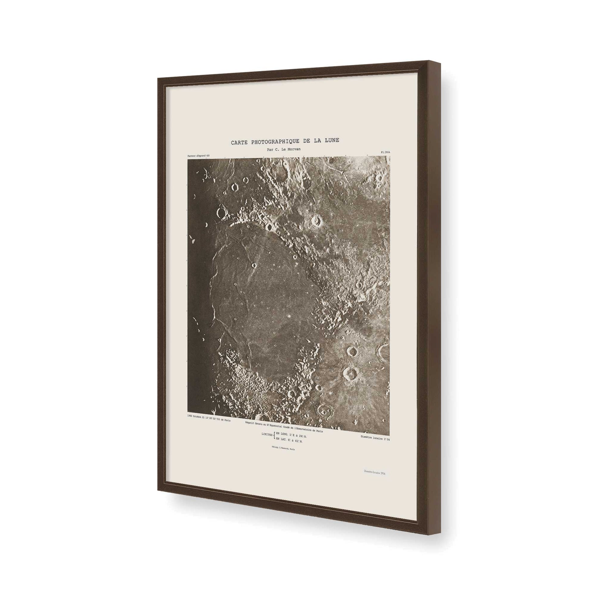 [Color:Brown], Picture of art in a Brown frame of the corner