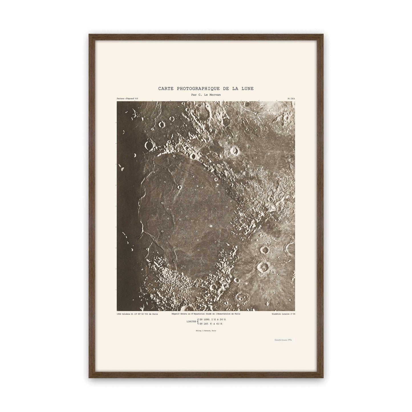 [Color:Walnut], Picture of art in a Walnut frame