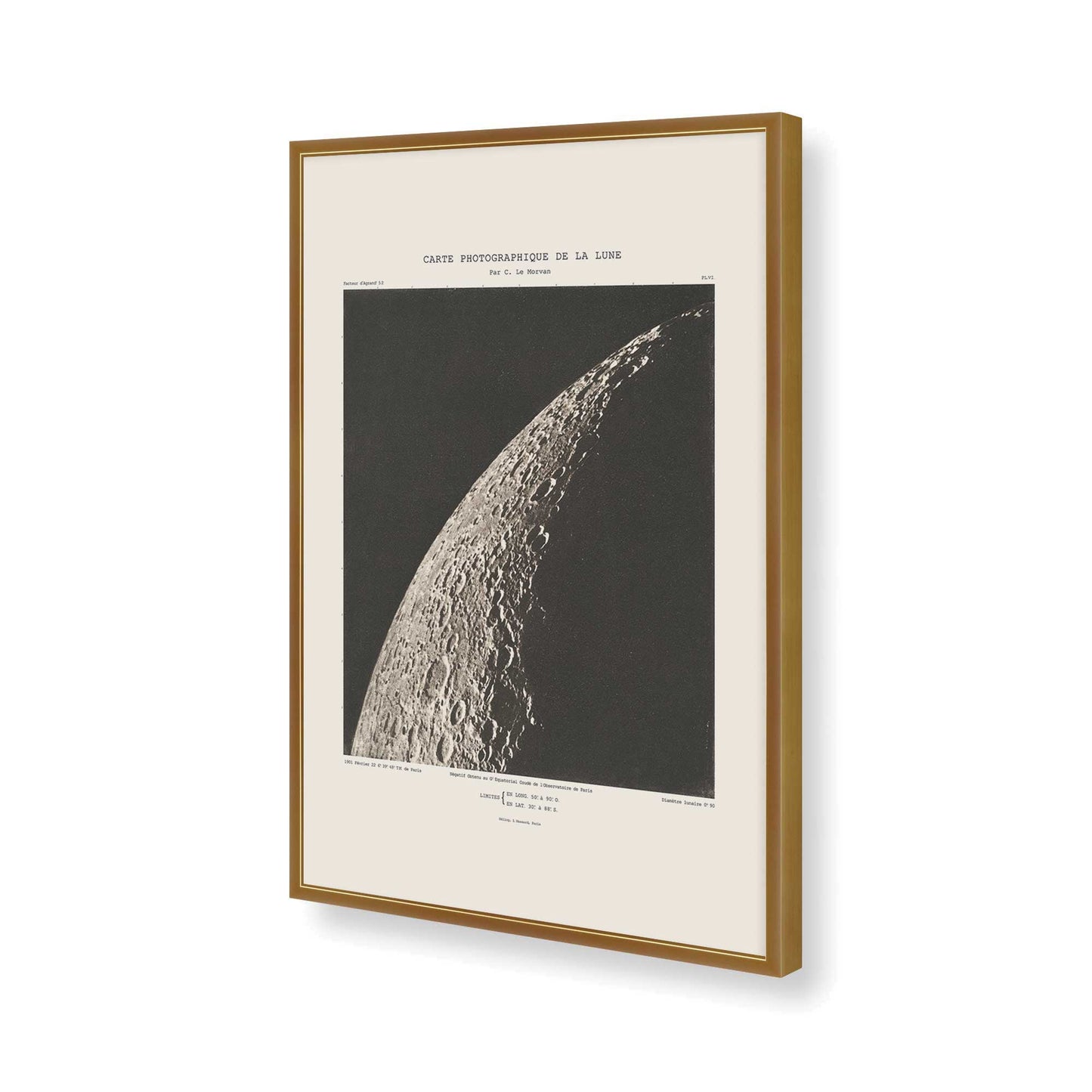 [Color:Polished Gold], Picture of art in a Polished Gold frame of the corner