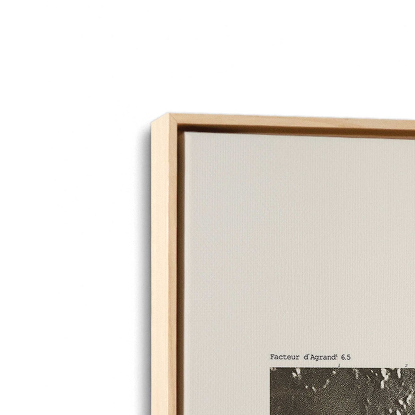 [Color:American Maple], Picture of art in a American Maple frame at an angle