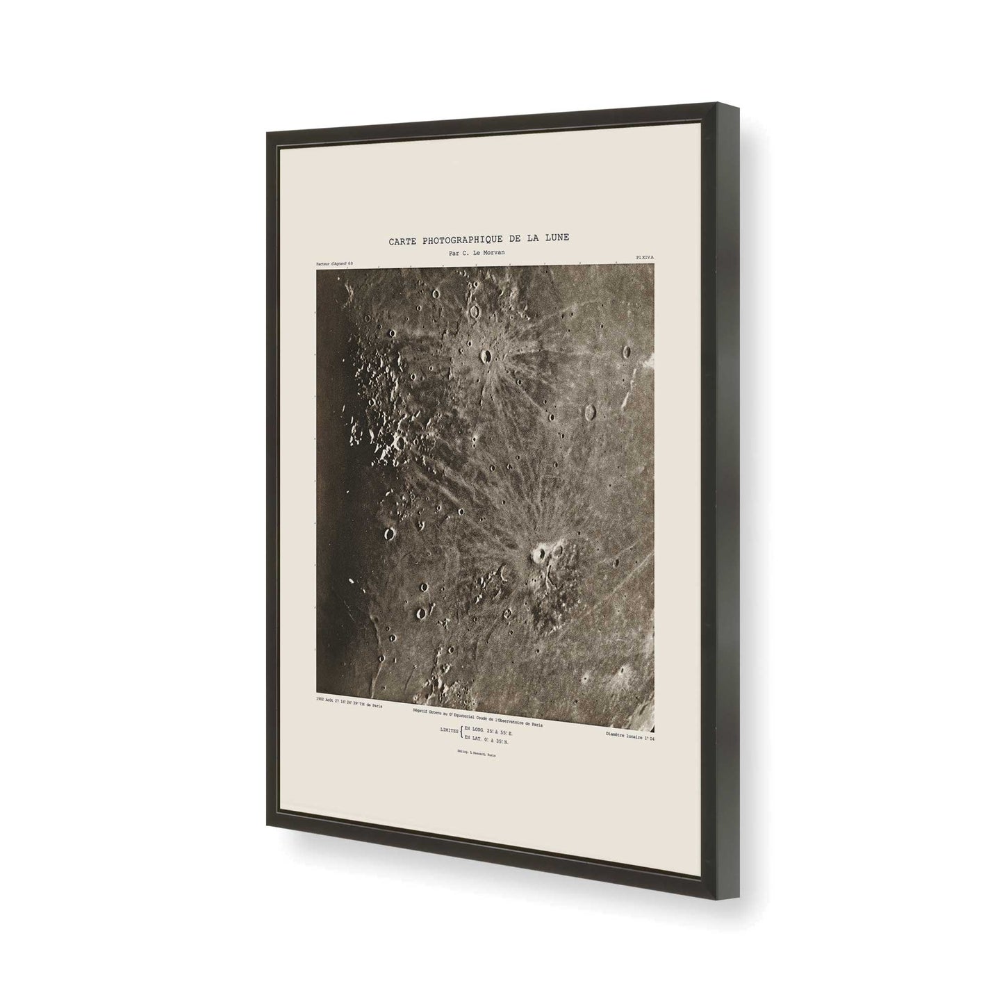 [Color:Satin Black], Picture of art in a Satin Black frame of the corner