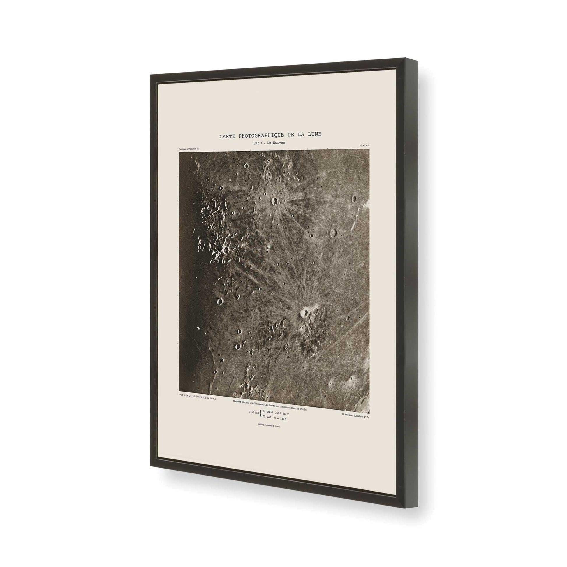 [Color:Satin Black], Picture of art in a Satin Black frame of the corner