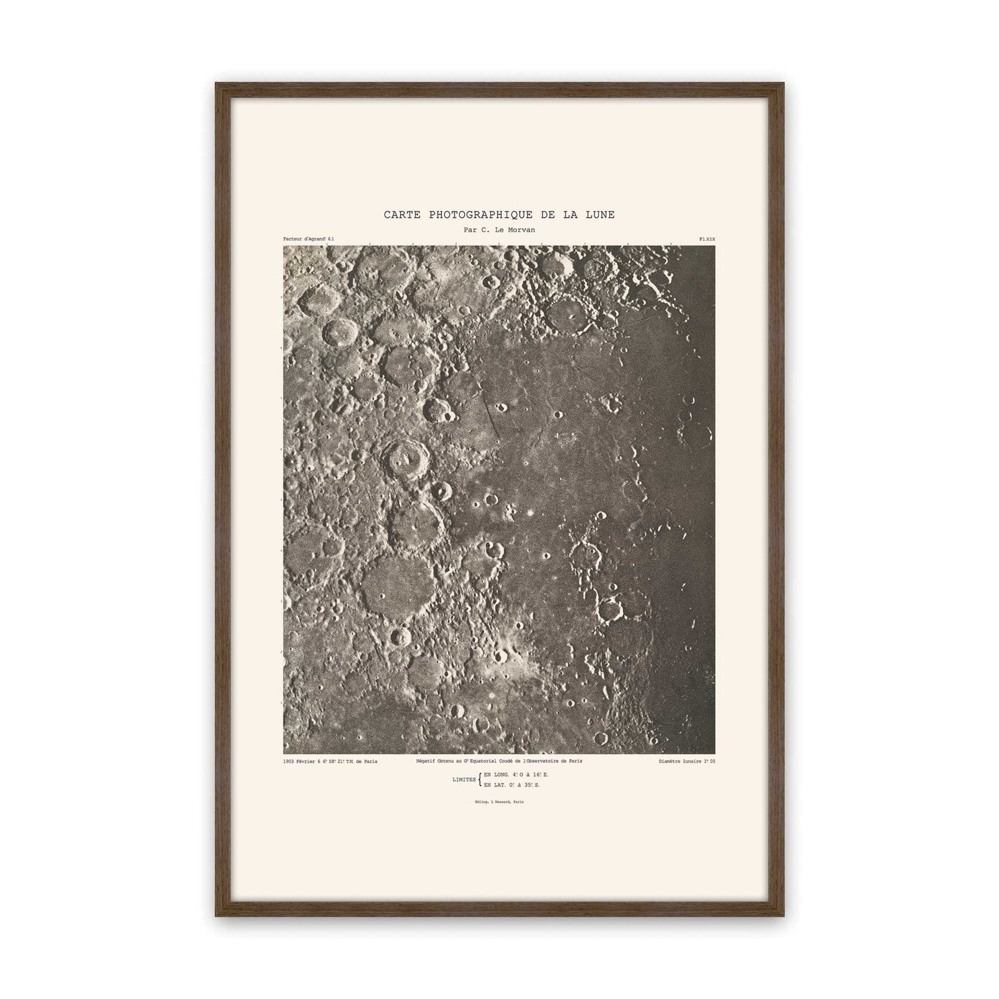 [Color:Walnut], Picture of art in a Walnut frame