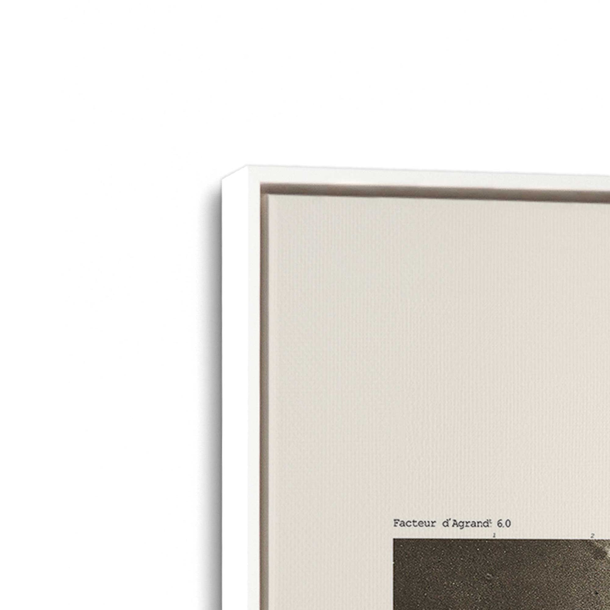 [Color:Opaque White], Picture of art in a White frame at an angle