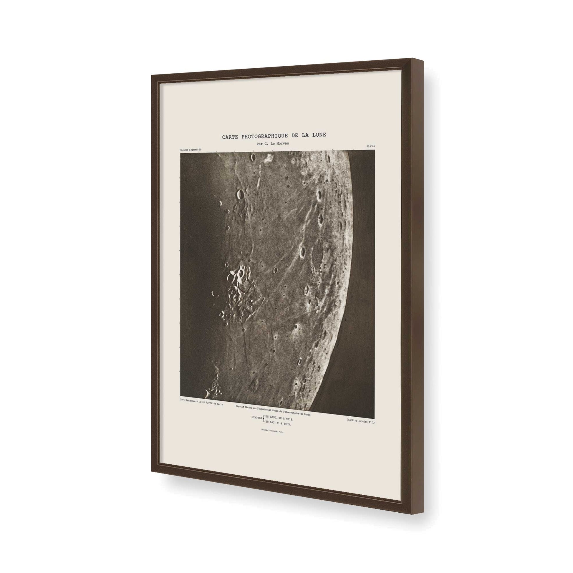 [Color:Brown], Picture of art in a Brown frame of the corner