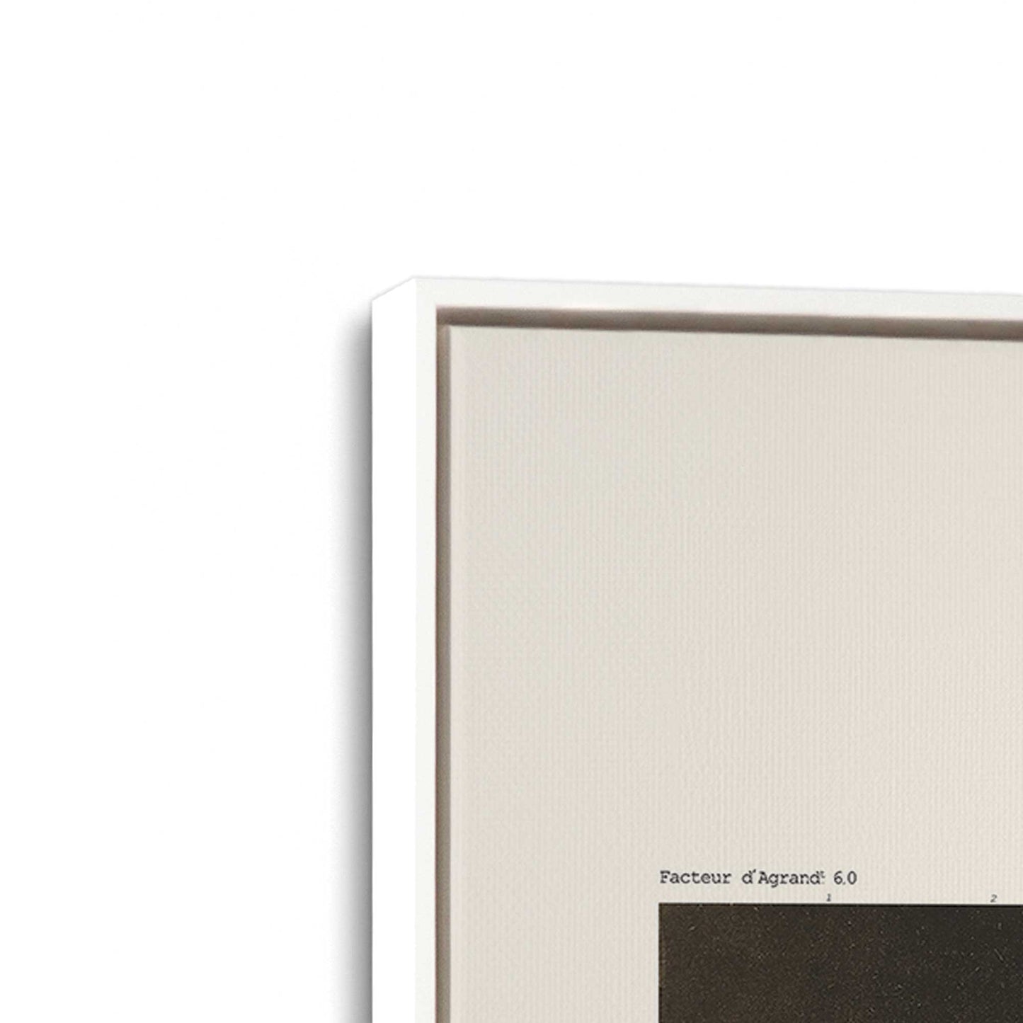 [Color:Opaque White], Picture of art in a White frame at an angle