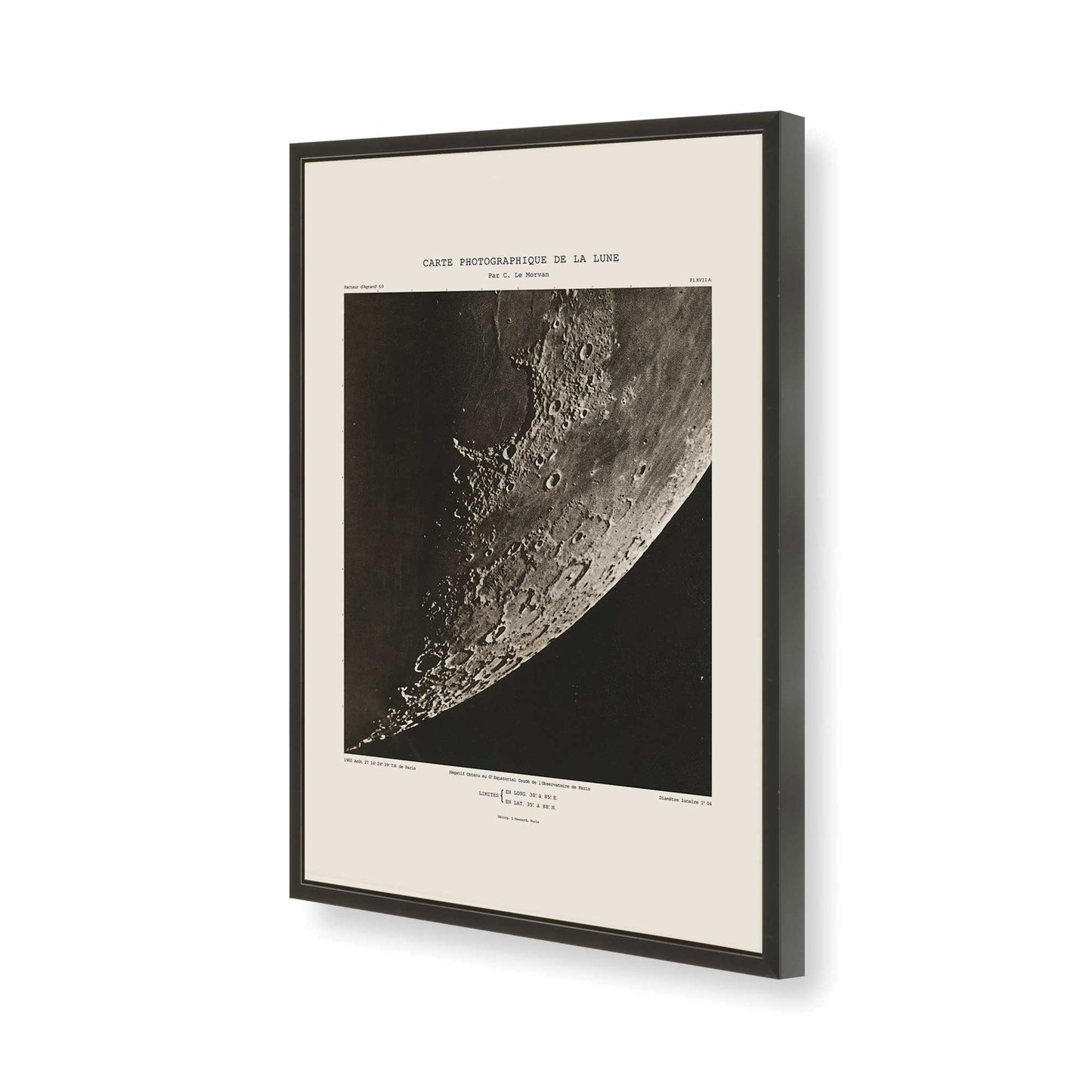 [Color:Satin Black], Picture of art in a Satin Black frame of the corner