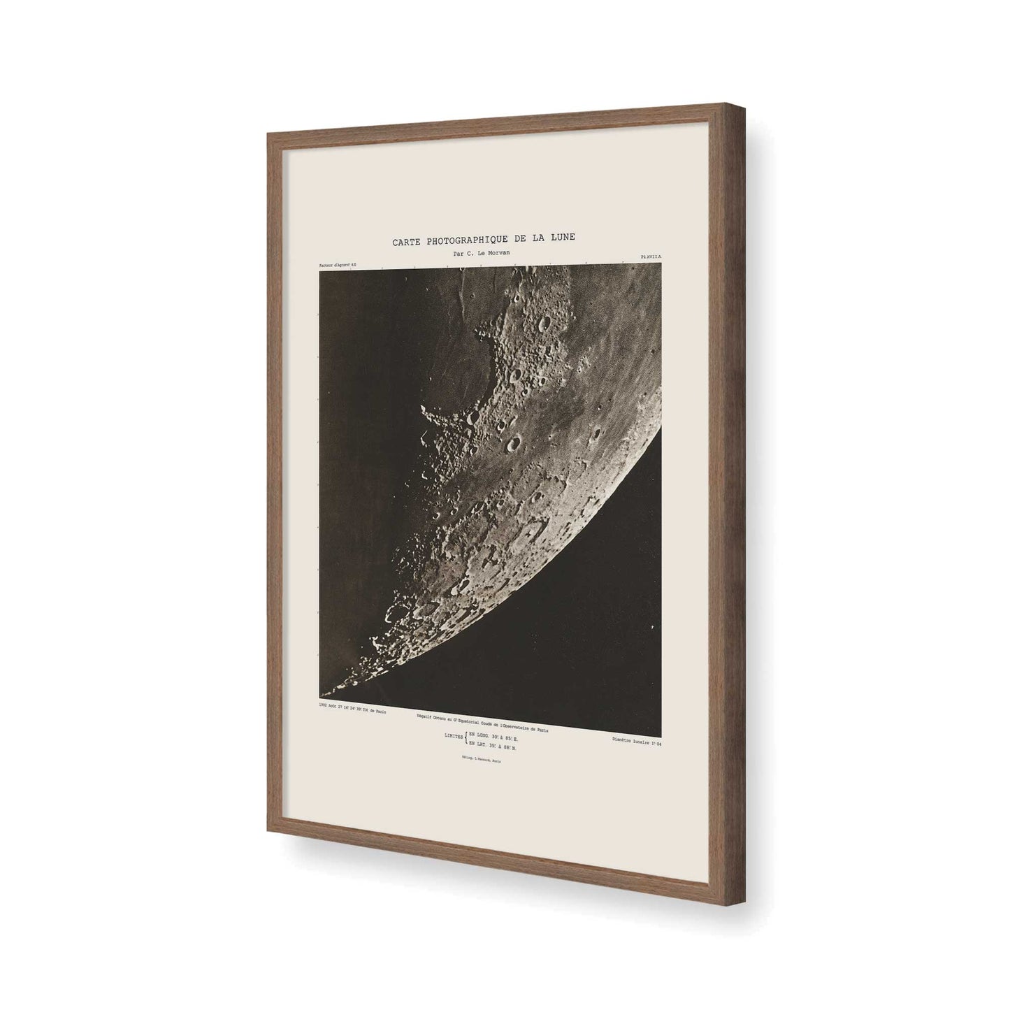 [Color:Walnut], Picture of art in a Walnut frame of the corner