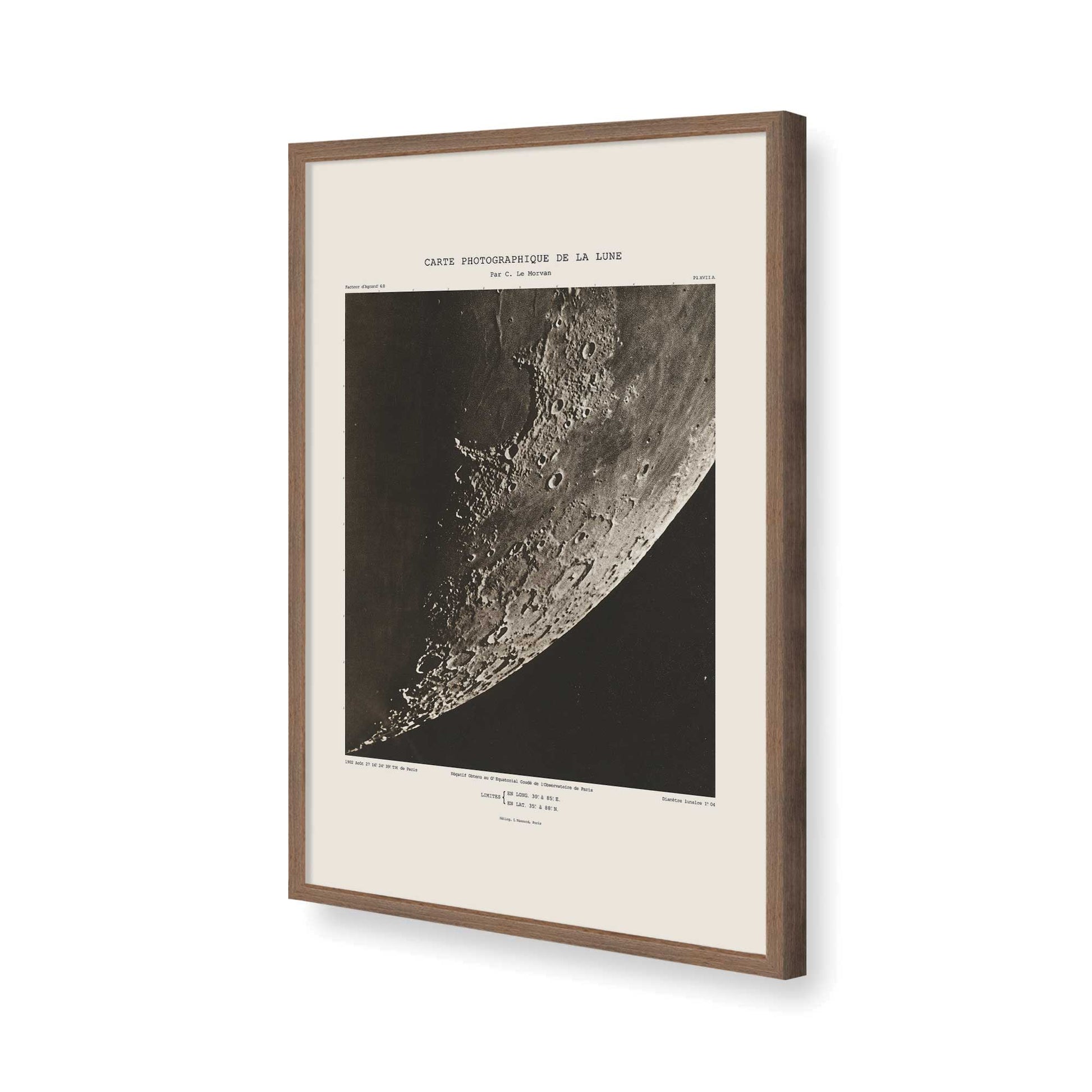 [Color:Walnut], Picture of art in a Walnut frame of the corner