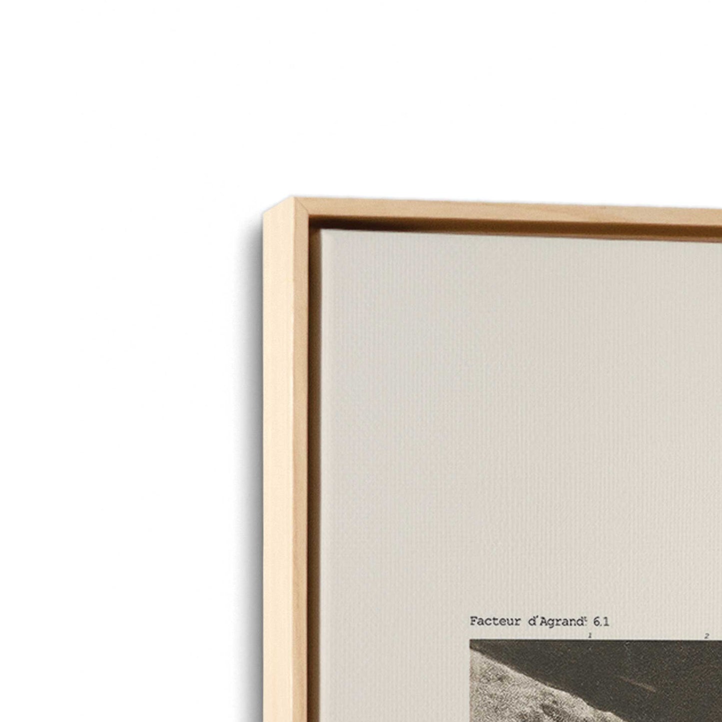 [Color:American Maple], Picture of art in a American Maple frame at an angle
