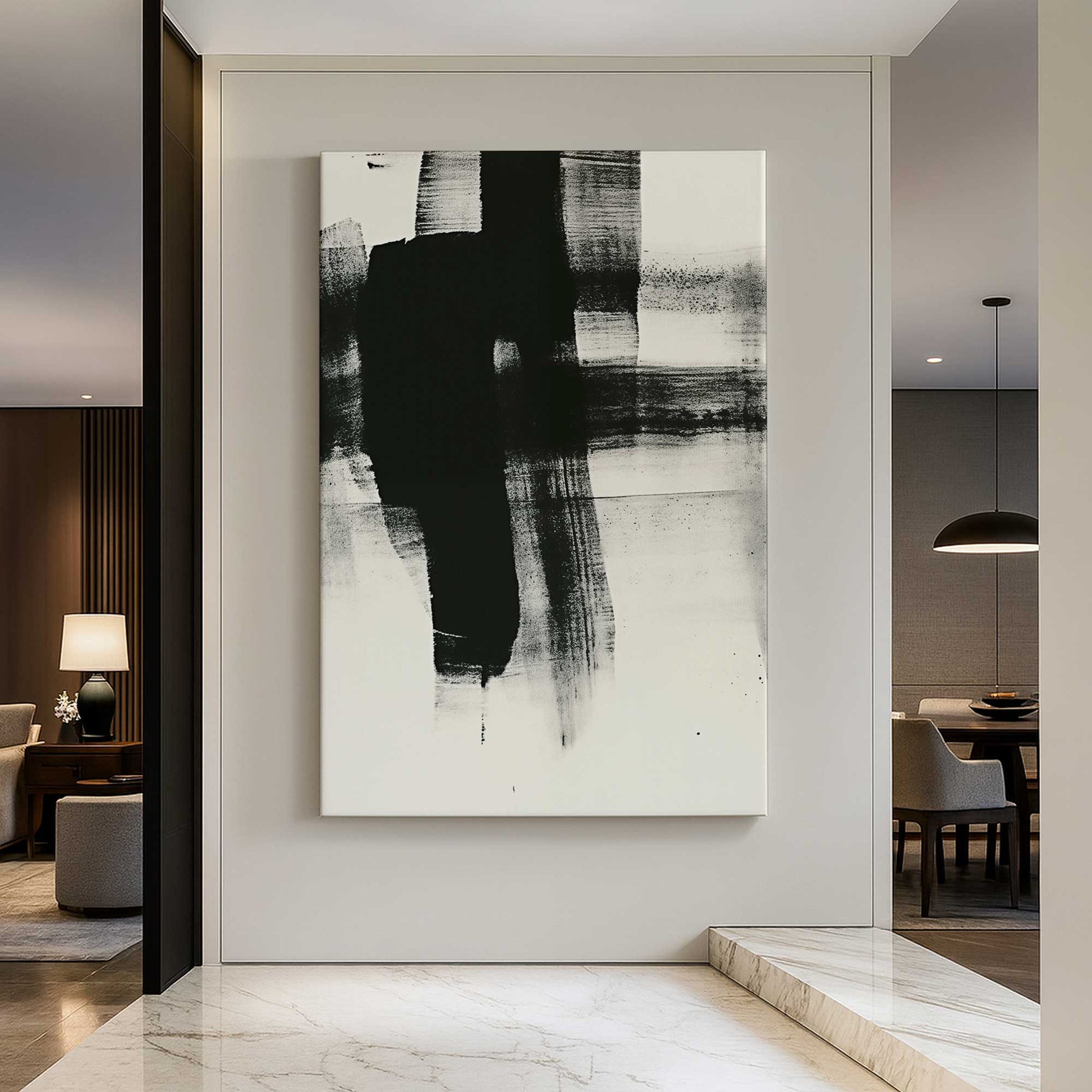 [Color:Stretched Canvas], Picture of art in a room