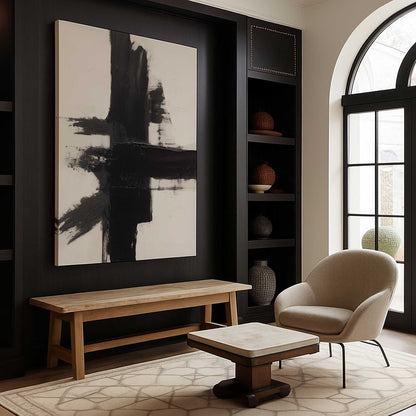 [Color:Stretched Canvas], Picture of art in a room