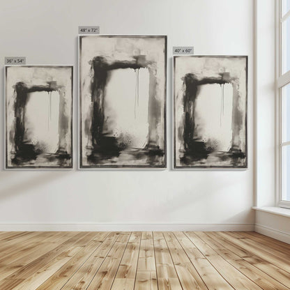 [Color:Stretched Canvas], Image showing the size comparisons