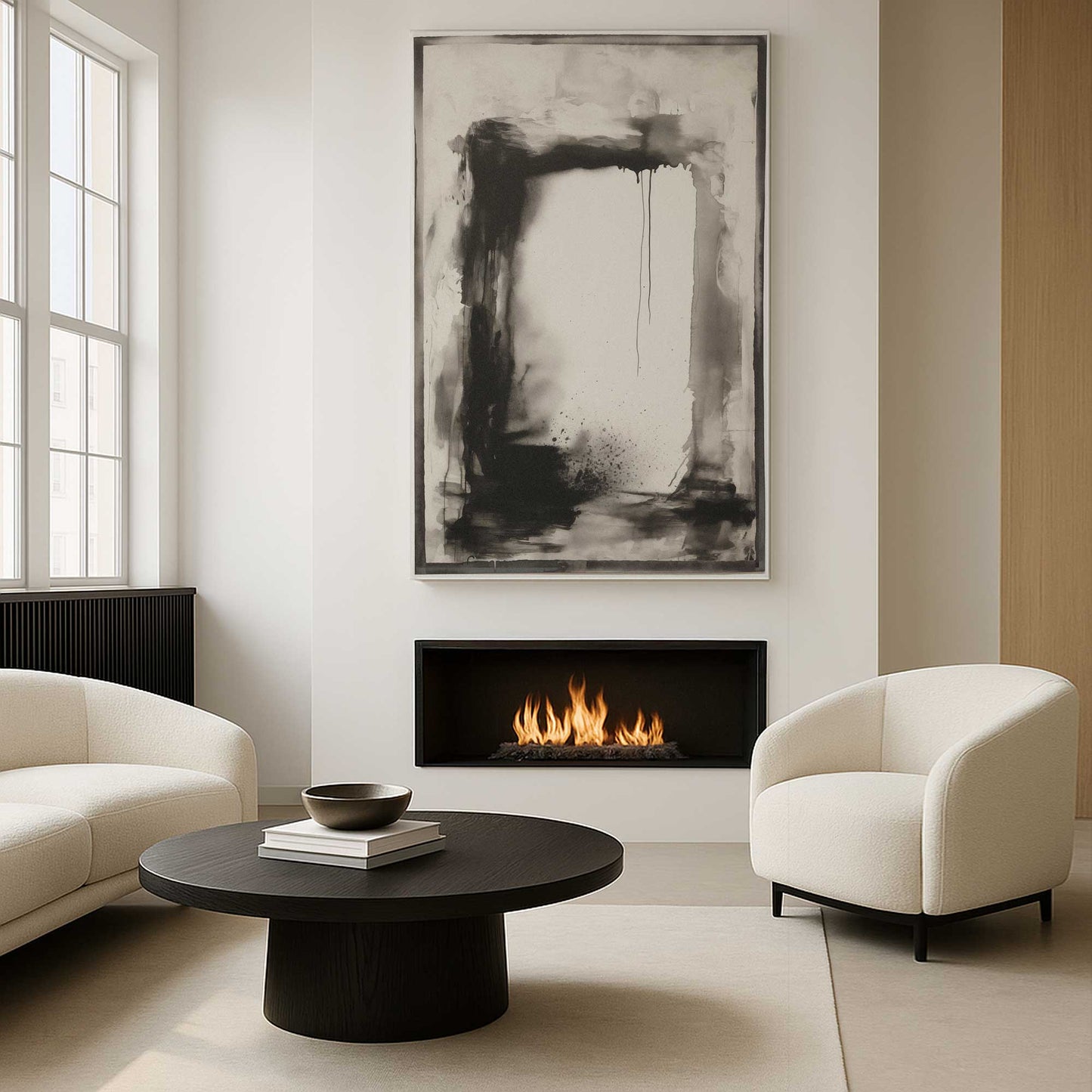 [Color:Stretched Canvas], Picture of art in a room