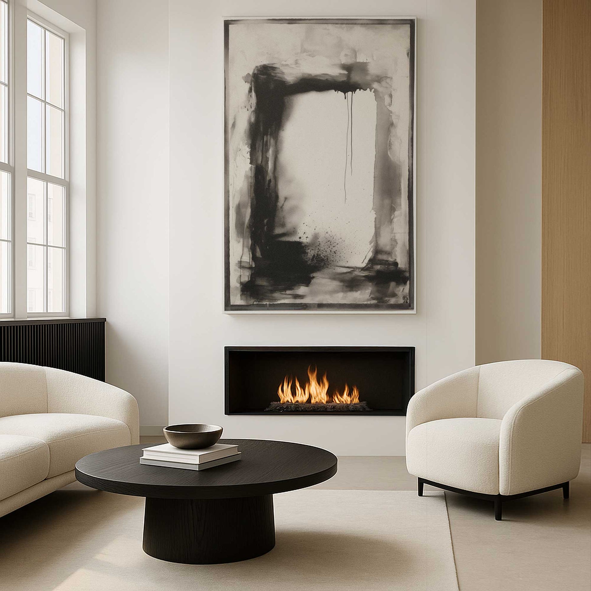 [Color:Stretched Canvas], Picture of art in a room